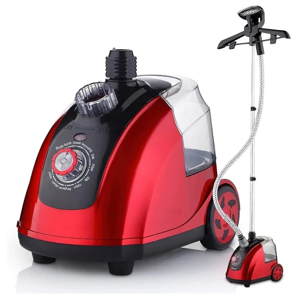 Athlix Dampfglätter Kleiderdampfer stehender Dampfglätter, 1,8 Liter Tank, 11 Stufen, 1800 W, Schutz gegen Trockenbrand & Überhitzung, 26 Sekunden Aufheizzeit