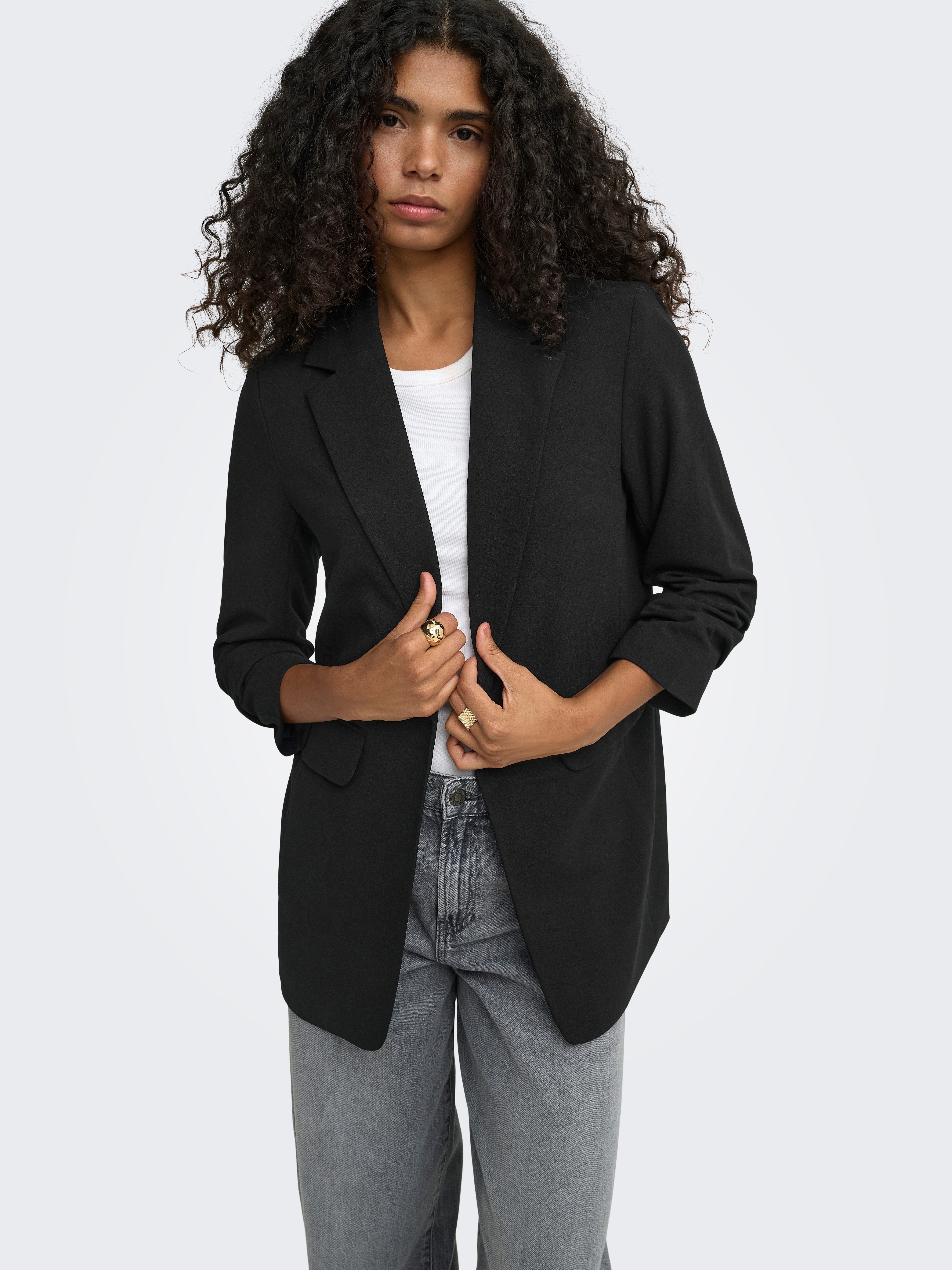 ONLY Longblazer ONLKALINA 3/4 OPEN BLAZER CC TLR Materialmix, loose fit