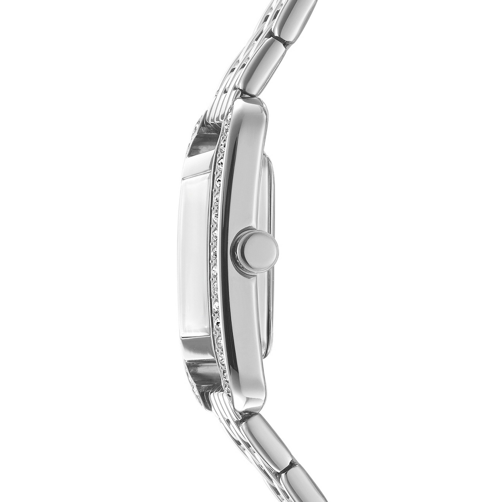 DKNY Quarzuhr Signature square Watch DK1L117M0015, Armbanduhr, Damenuhr, Edelstahlarmband, analog