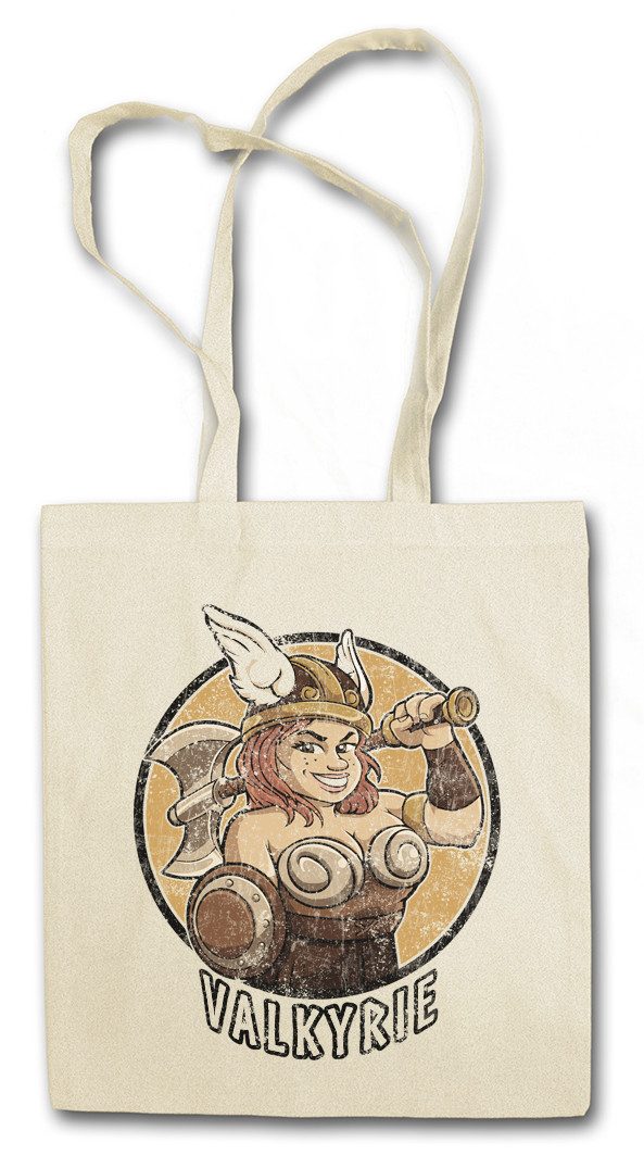 Beuteltasche Valkyrie Stofftasche Symbol Walküren Flügel Walküre Vikings Wikinger