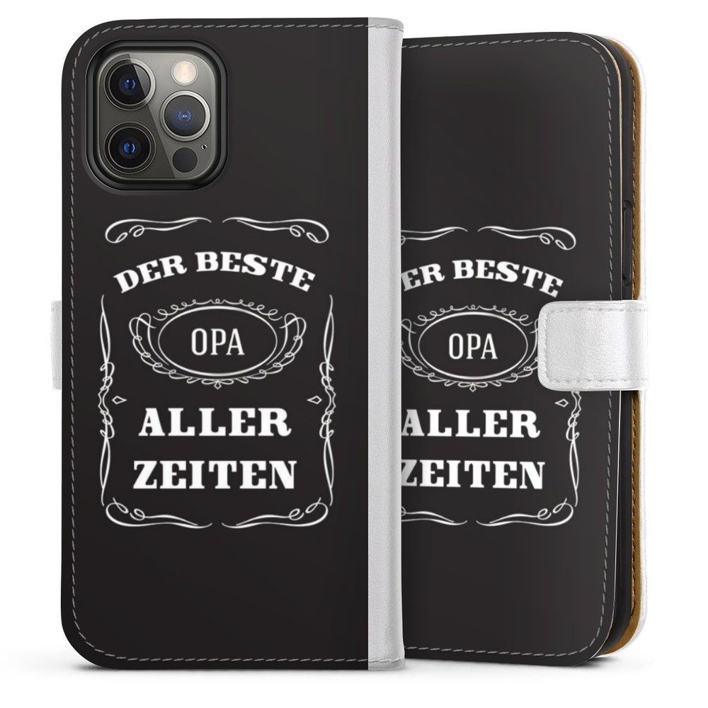 DeinDesign Handyhülle Bester Opa, Apple iPhone 12 Pro Max Hülle Handy Flip  Case Wallet Cover