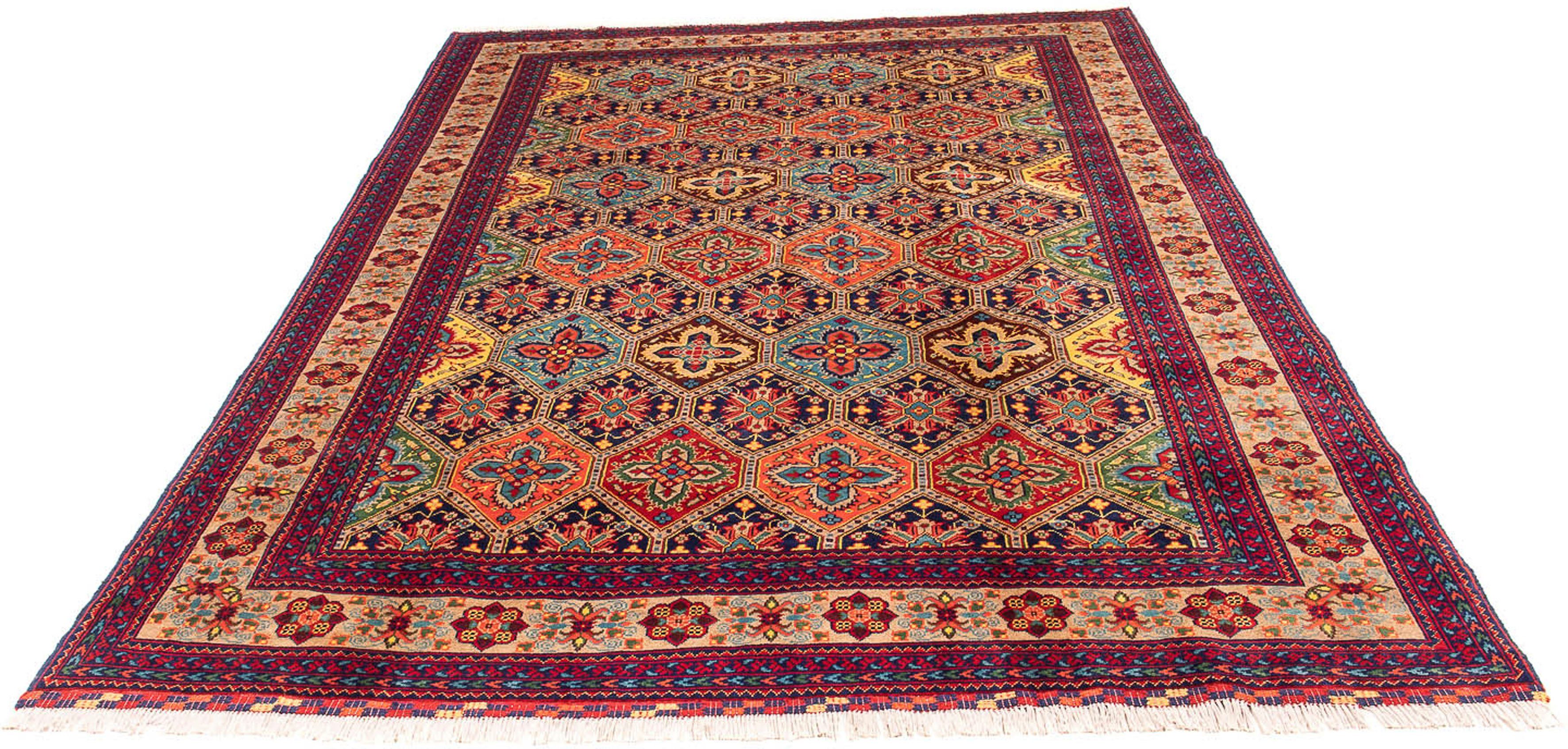 Orientteppich Afghan - 299 x 192 cm - mehrfarbig, morgenland, rechteckig,  Höhe: 7 mm, Wohnzimmer, Einzelstück