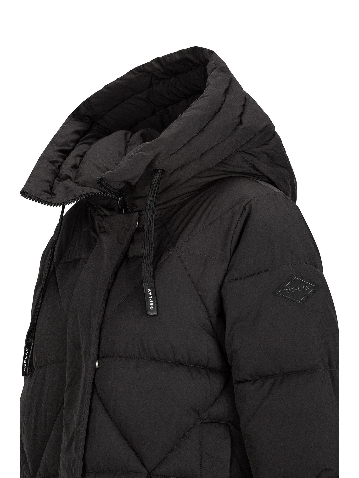 Replay Parka Fine Poly Silky Touch Fabric