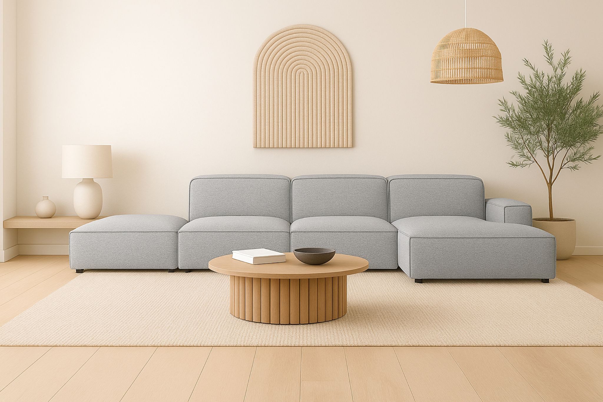 Kaiser Möbel Ecksofa Ecksofa Cursal – modulares L-Sofa mit großzügigem Design, Einzelsofa, L-Form, modulares System, minimalistisches Design