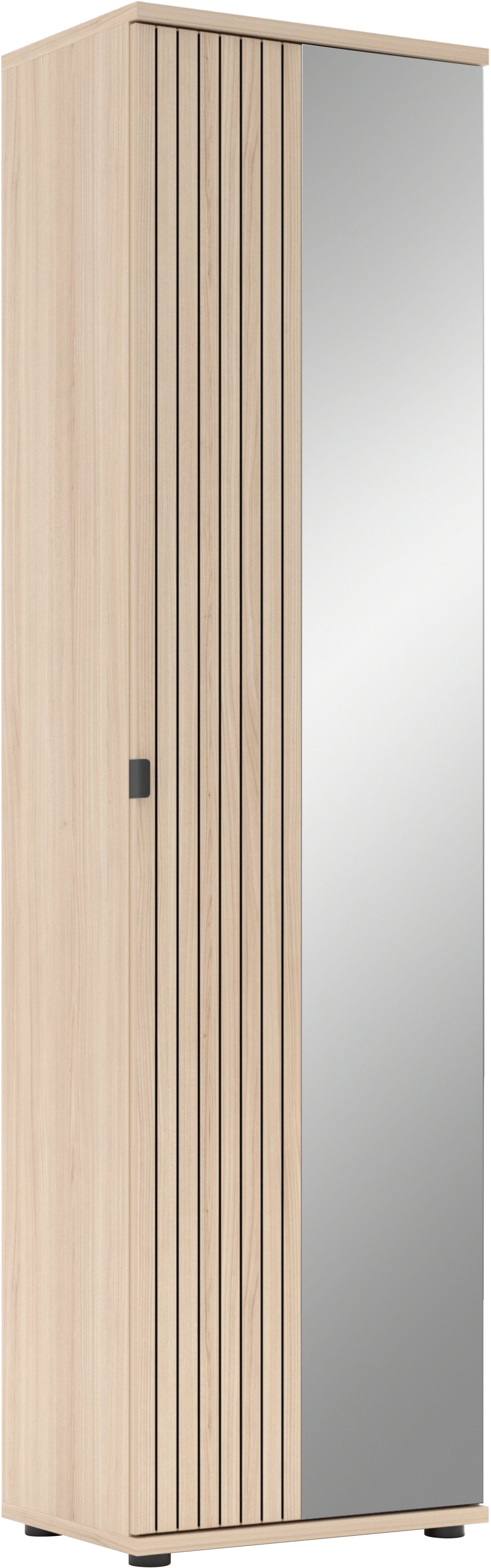 Innostyle Garderobenschrank PISA Garderobenschrank (1-St) Tür re/li montierbar, ausziehbare Kleiderstange, Soft Close