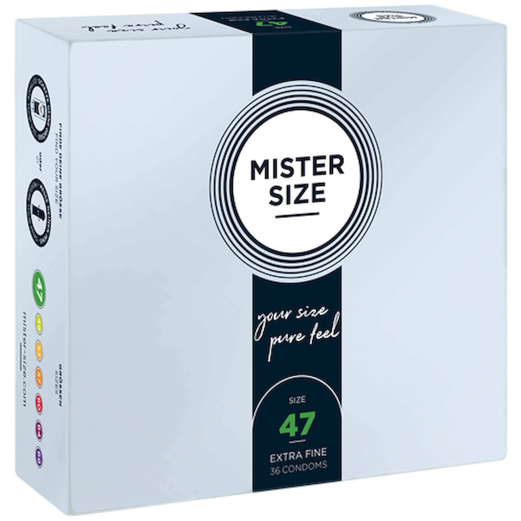 MISTER SIZE Kondome Mister Size Maxi-Pack: 47 (schlank & sportlich), 36 Kondome
