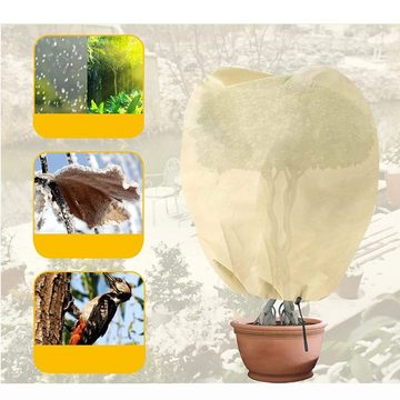 Lubgitsr Winterschutzhaube Winterschutz für Pflanzen schutzsack Atmungsaktiv Wiederverwendbar (2-St)