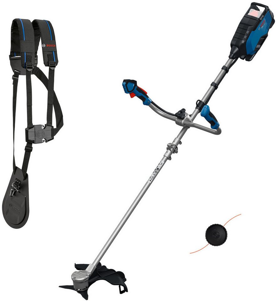 Bosch Professional Akku-Rasentrimmer GFR18V-25 BH, 25 cm Arbeitsbreite Messer, 40 cm Arbeitsbreite Faden, (ohne Akku und Ladegerät), leistungsstarker Freischneider für größere Arbeitsbereiche