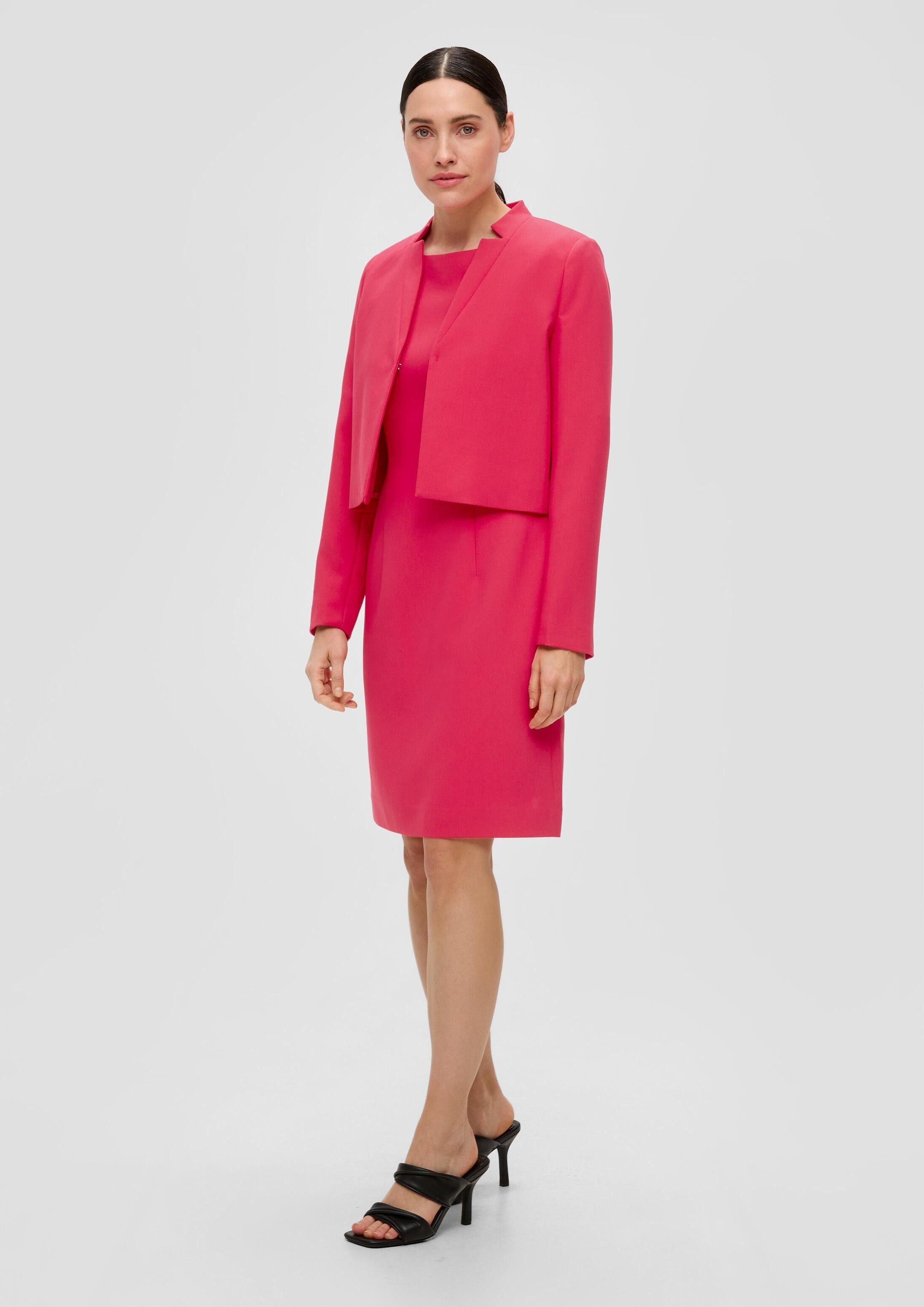 s.Oliver Minikleid Kleid Kleid mit U-Boot-Ausschnitt