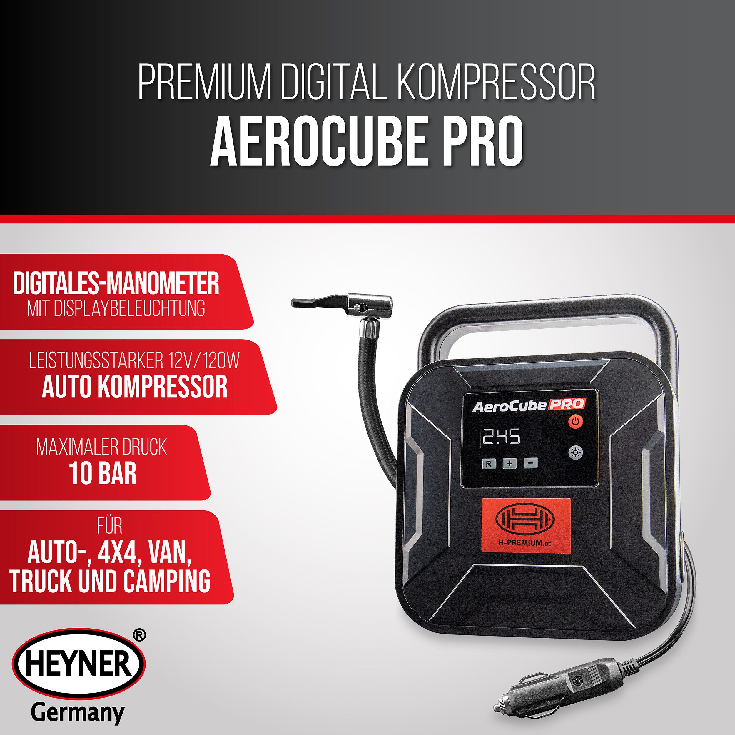 HEYNER Kompressor Auto Kompressor 12V elektr. günstig online kaufen