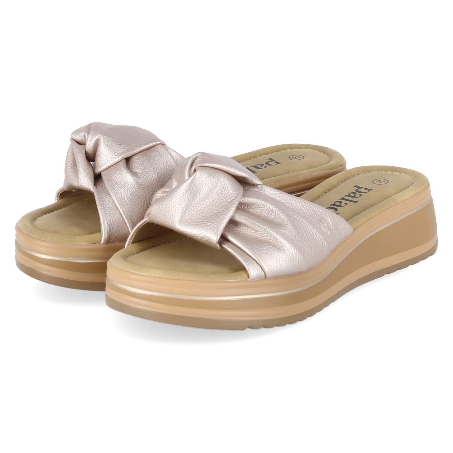 Palado Palado 025 0706 8100 Damen Textil & Synthetik gold Pantolette