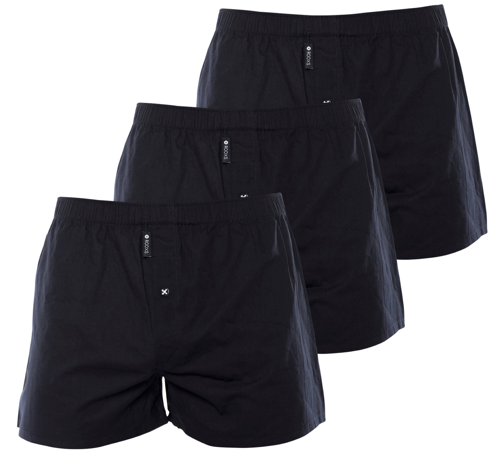 ROOXS Weiter Boxer Weite Herren Boxershorts mit Eingriff (3-St) Männer Unte günstig online kaufen
