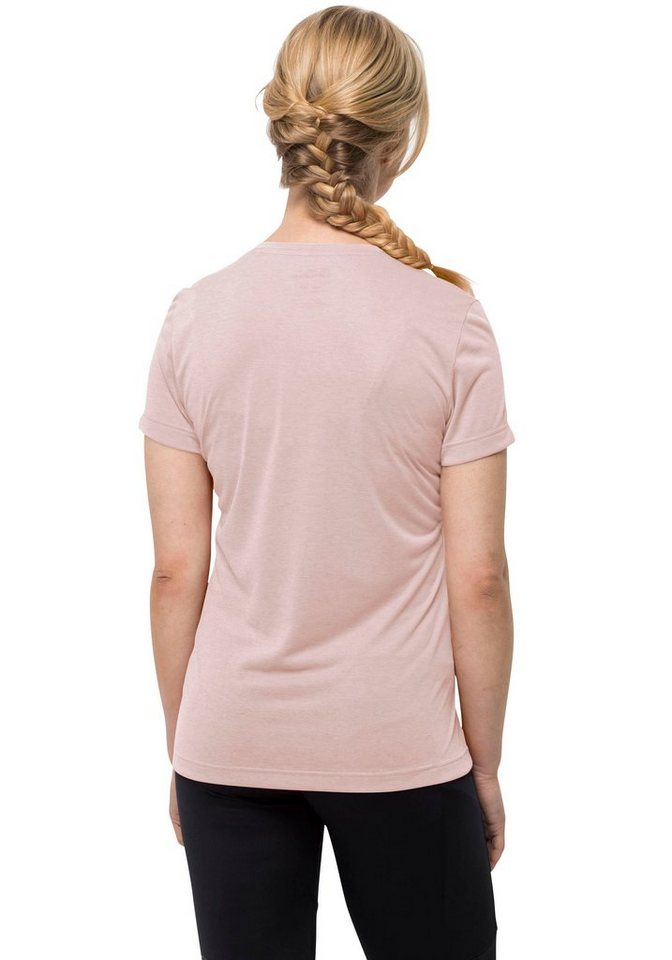 Jack Wolfskin Funktionsshirt CROSSTRAIL T WOMEN, Bestehend aus  pflegeleichtem Polyester