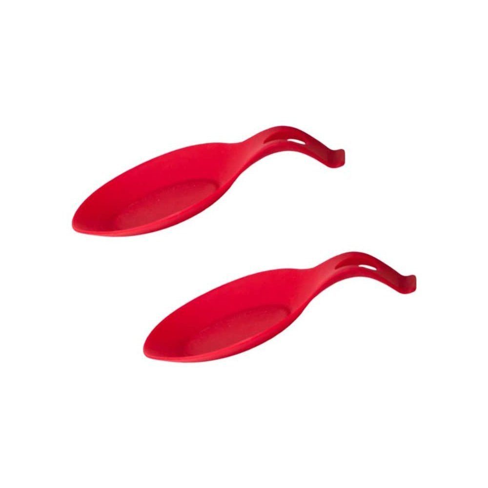 Tablett, rot 2-teiliges Schüssel Kochlöffel, Grillbürste TUABUR Silikon Geschirr