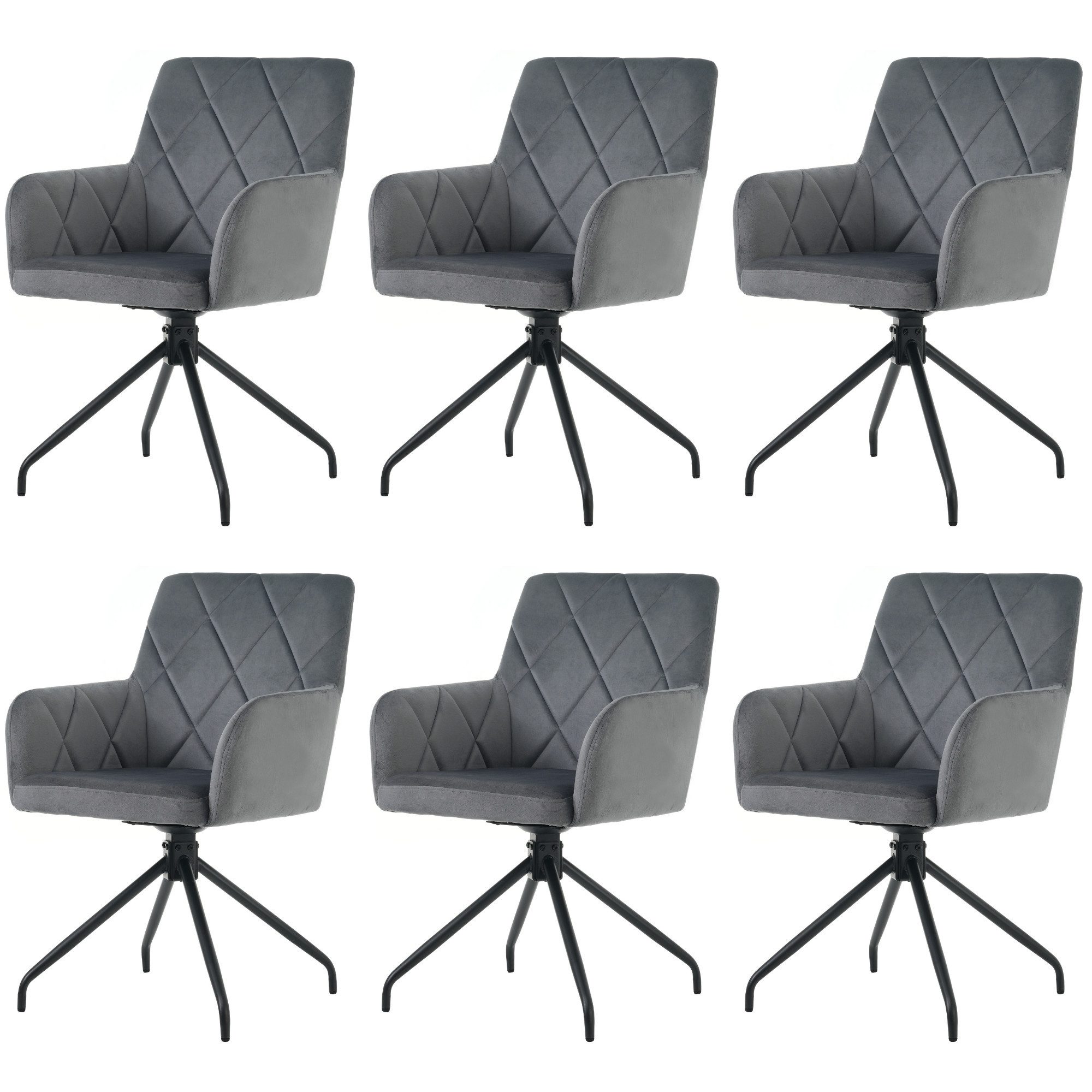 Flieks Esszimmerstuhl (360° drehbar, Set, 6 günstig online kaufen