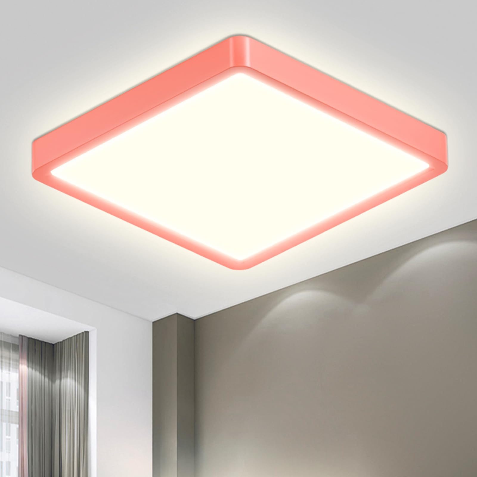 LQWELL LED Deckenleuchte Quadrat Flach LED günstig online kaufen