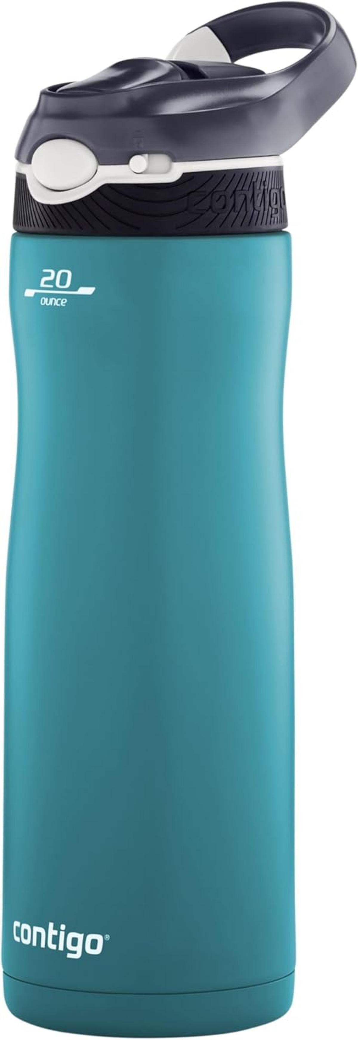 CONTIGO Isolierflasche Contigo Trinkflasche Ashland Chill Scuba mit Strohhalm 590 ml Flasche