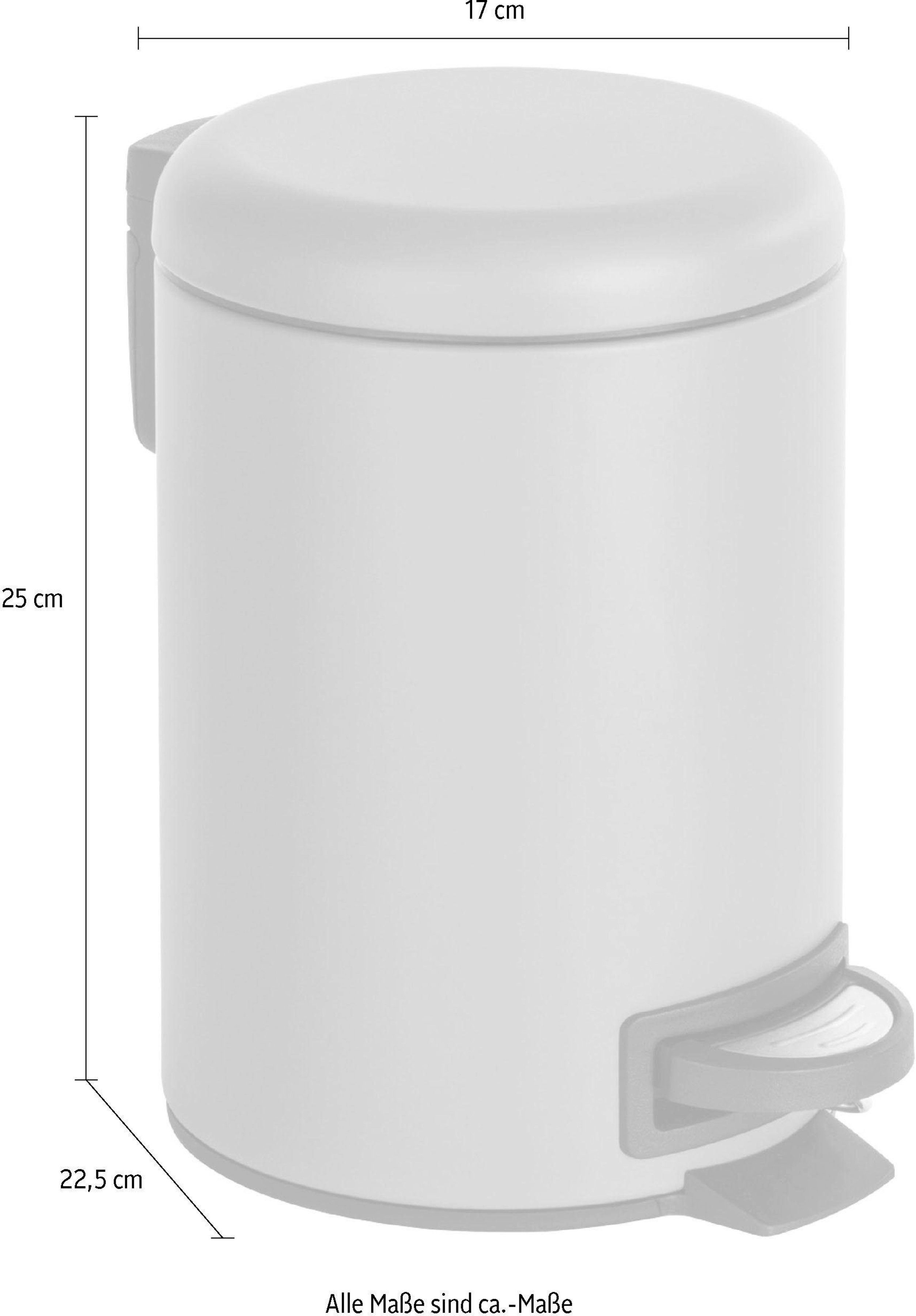 WENKO Kosmetikeimer Leman, 3 Liter, BxTxH: 17x25x22,5 cm