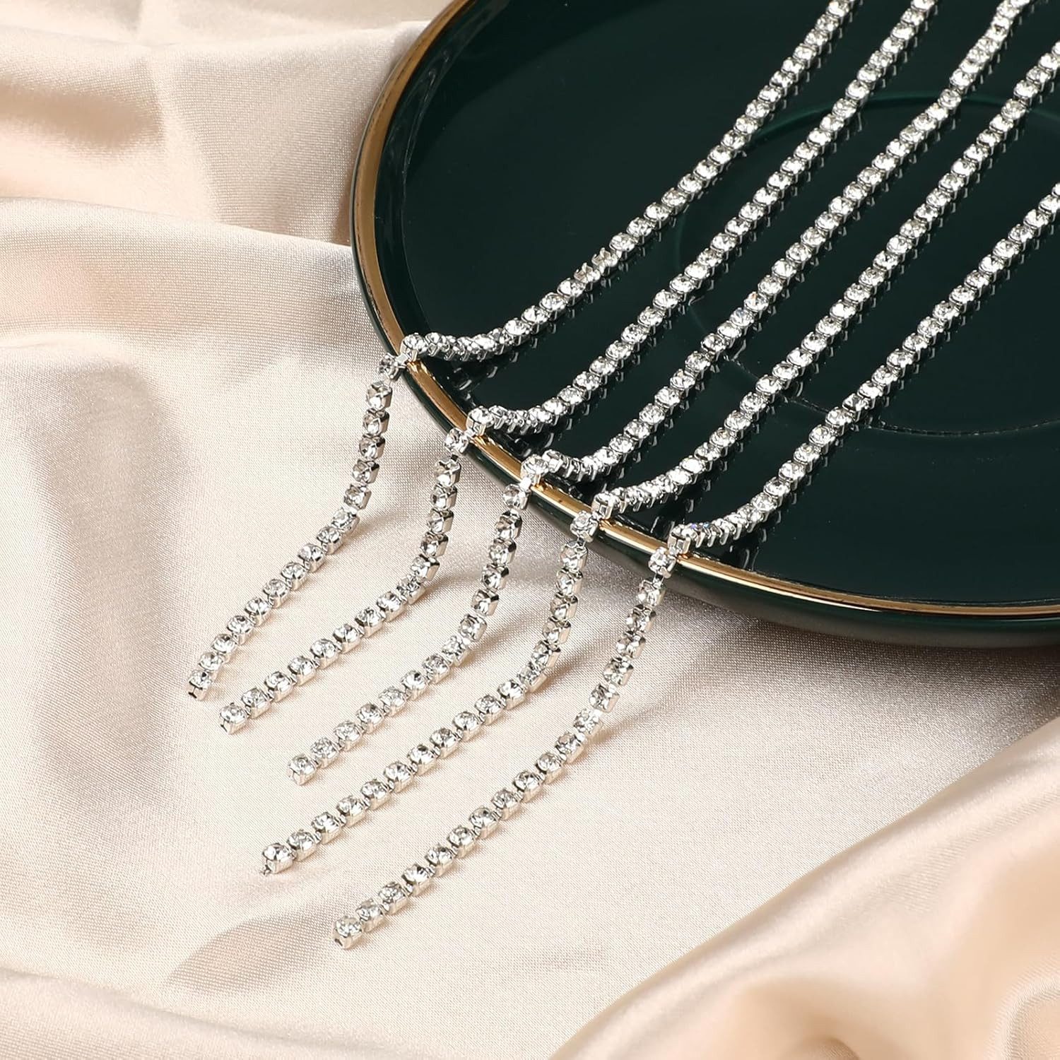 RWEUOQ Gliederkette Strassband 2.8 mm Strass günstig online kaufen