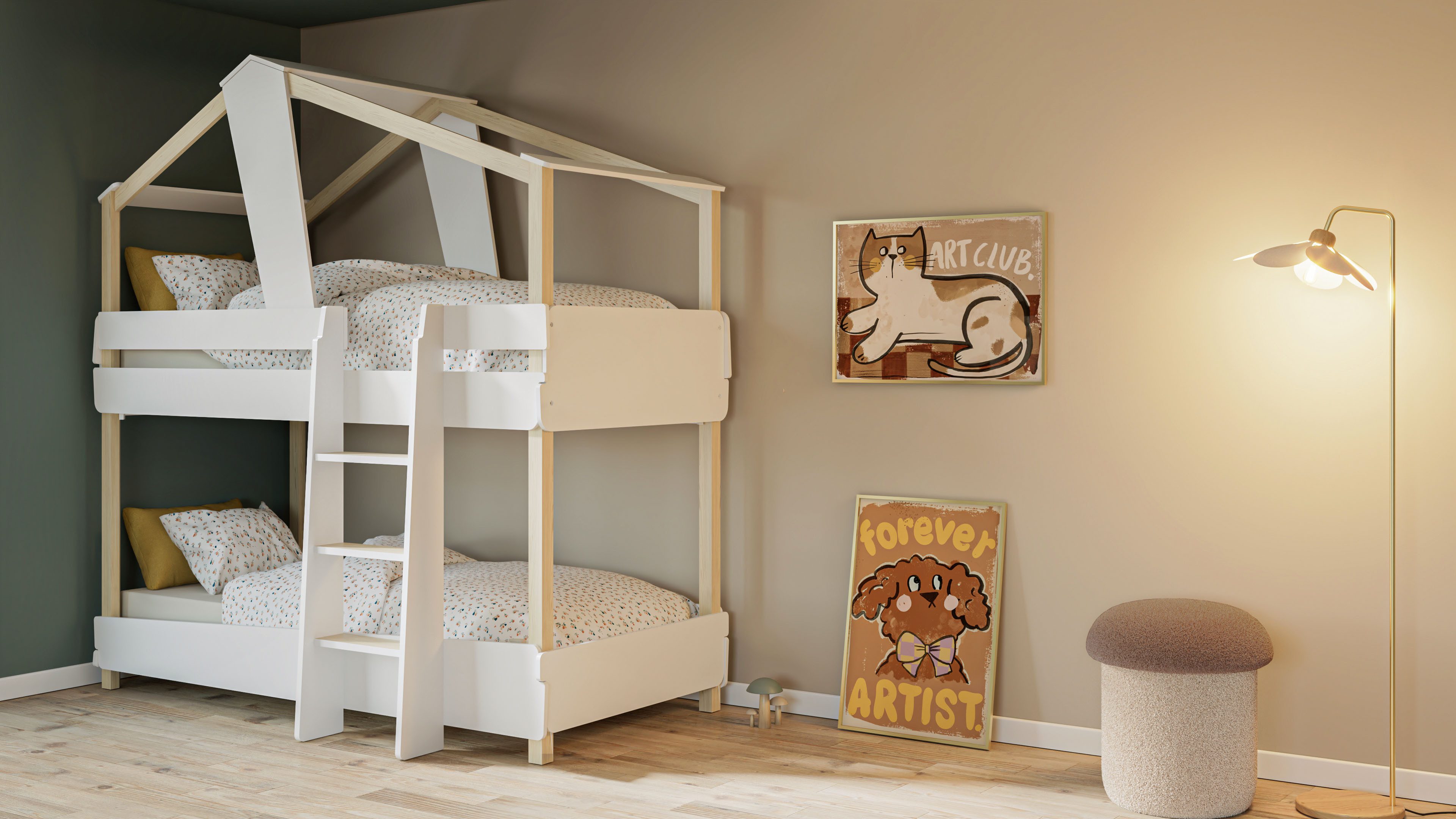 Demeyere GROUP Kinderbett Timber, Etagenbett 90x200