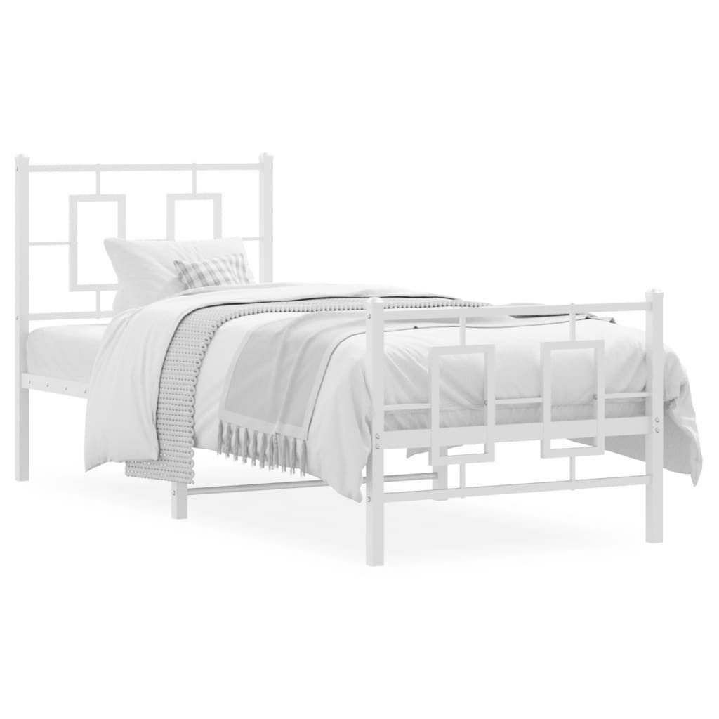 vidaXL Bett Bettgestell mit Kopf- und günstig online kaufen