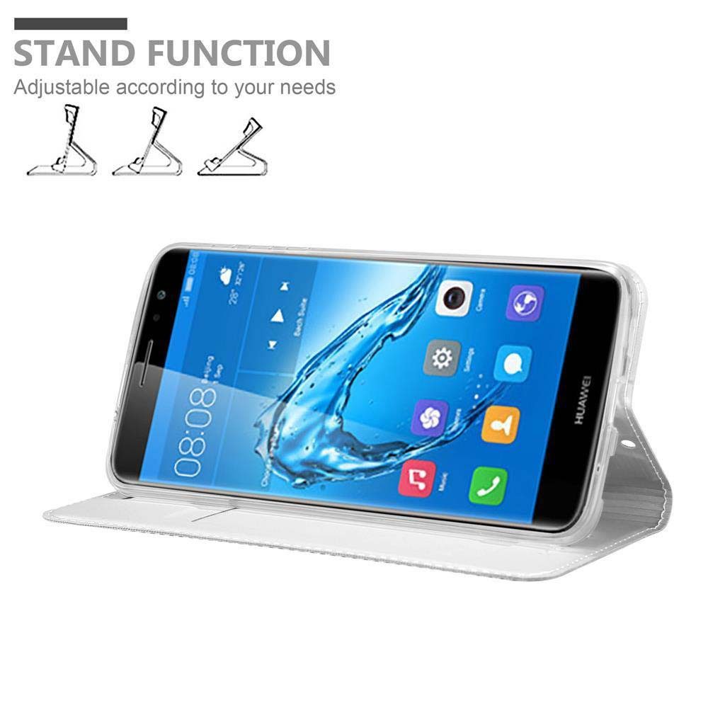 Cadorabo Handyhülle für Huawei NOVA PLUS Hülle Huawei NOVA PLUS, Schutzhülle Hülle mit Standfunktion, Magnetverschluss und Kartenfach