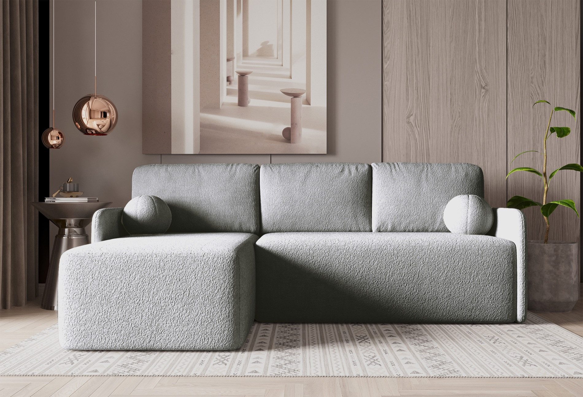 Selsey Ecksofa BLOOM, Ottomane beidseitig montierbar, günstig online kaufen