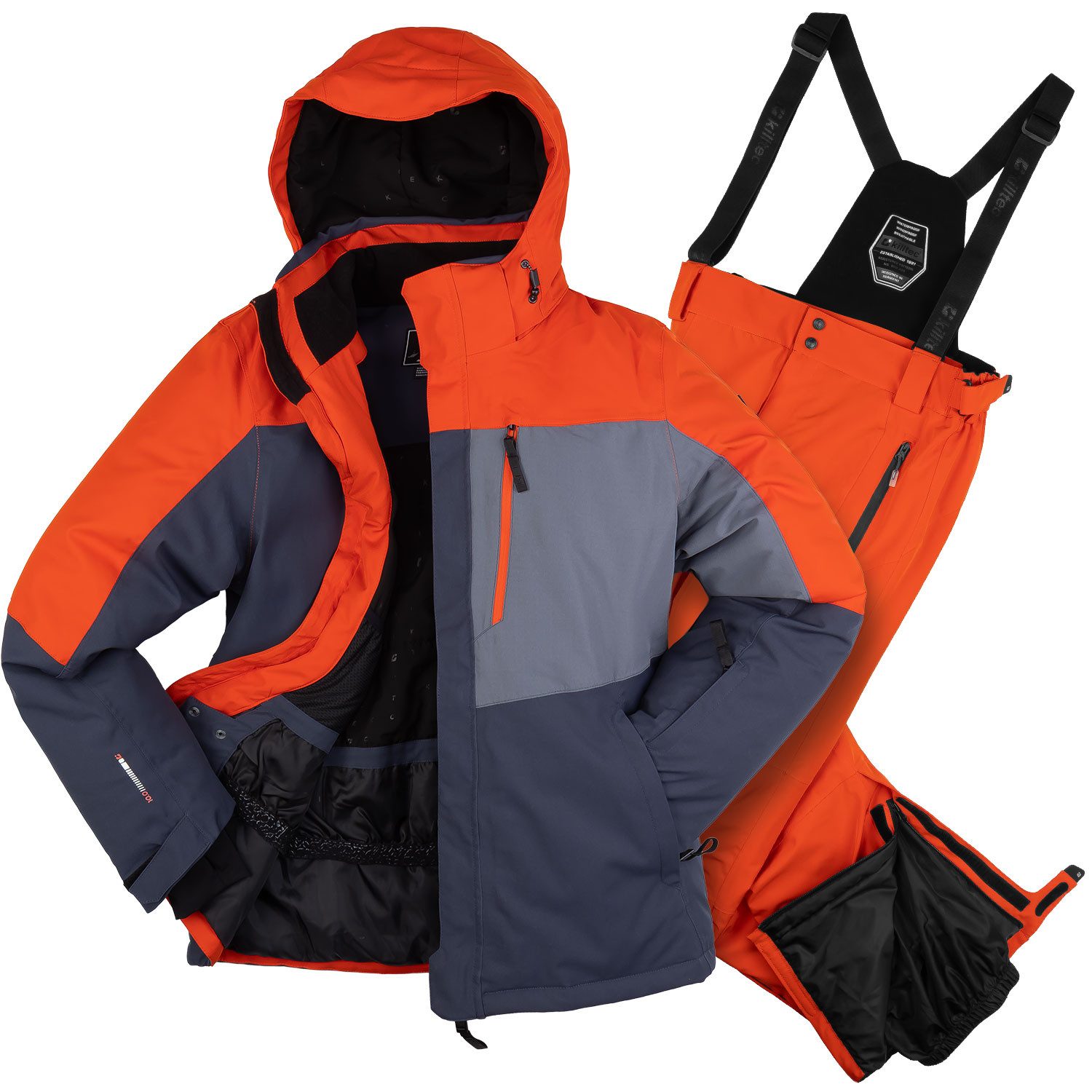 Killtec Skianzug Wintersport Herren Skijacke + Skihose, wasserdicht verschweißte Nähte - atmungsaktiver Stoff