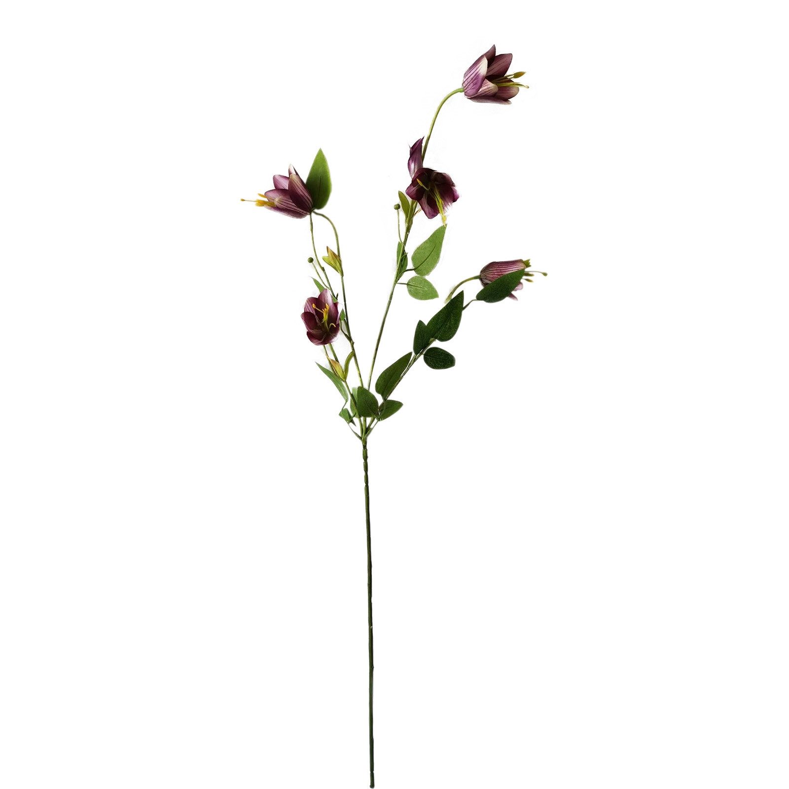 Kunstblume Kunstblume Bordeaux Flora, HTI-Living, Höhe 89 cm, Glockenblume Dekoration