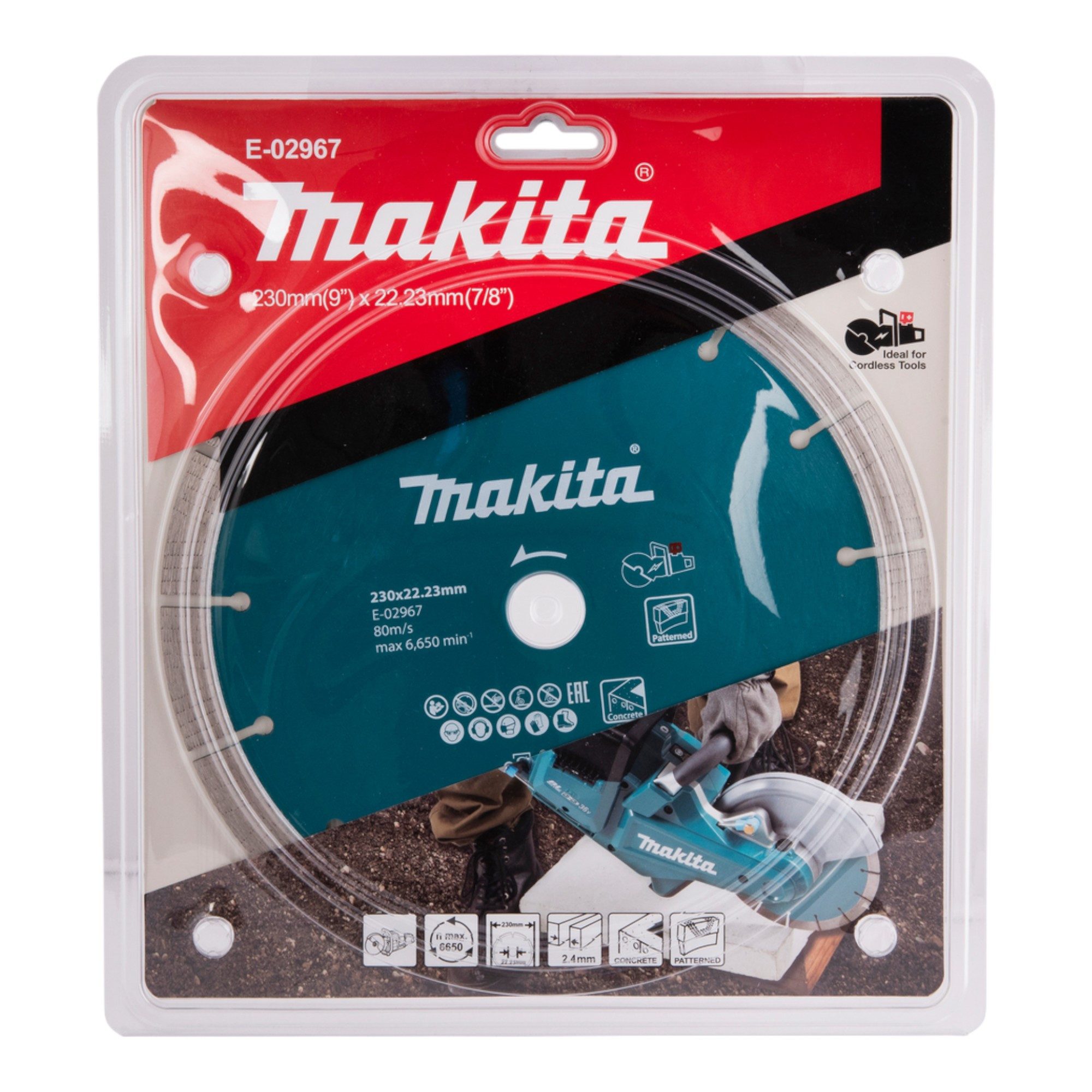 Makita Diamanttrennscheibe Diamanttrennscheibe 230 x 22,23 mm (E-02967) für Trennschleifer