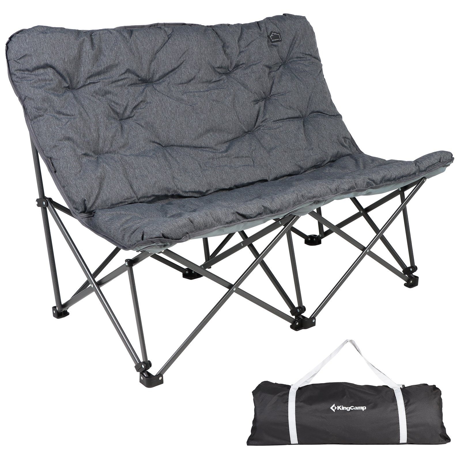 KingCamp Campingstuhl Camping Sofa Lindon Relax Doppel Lounge - Stuhl 2P