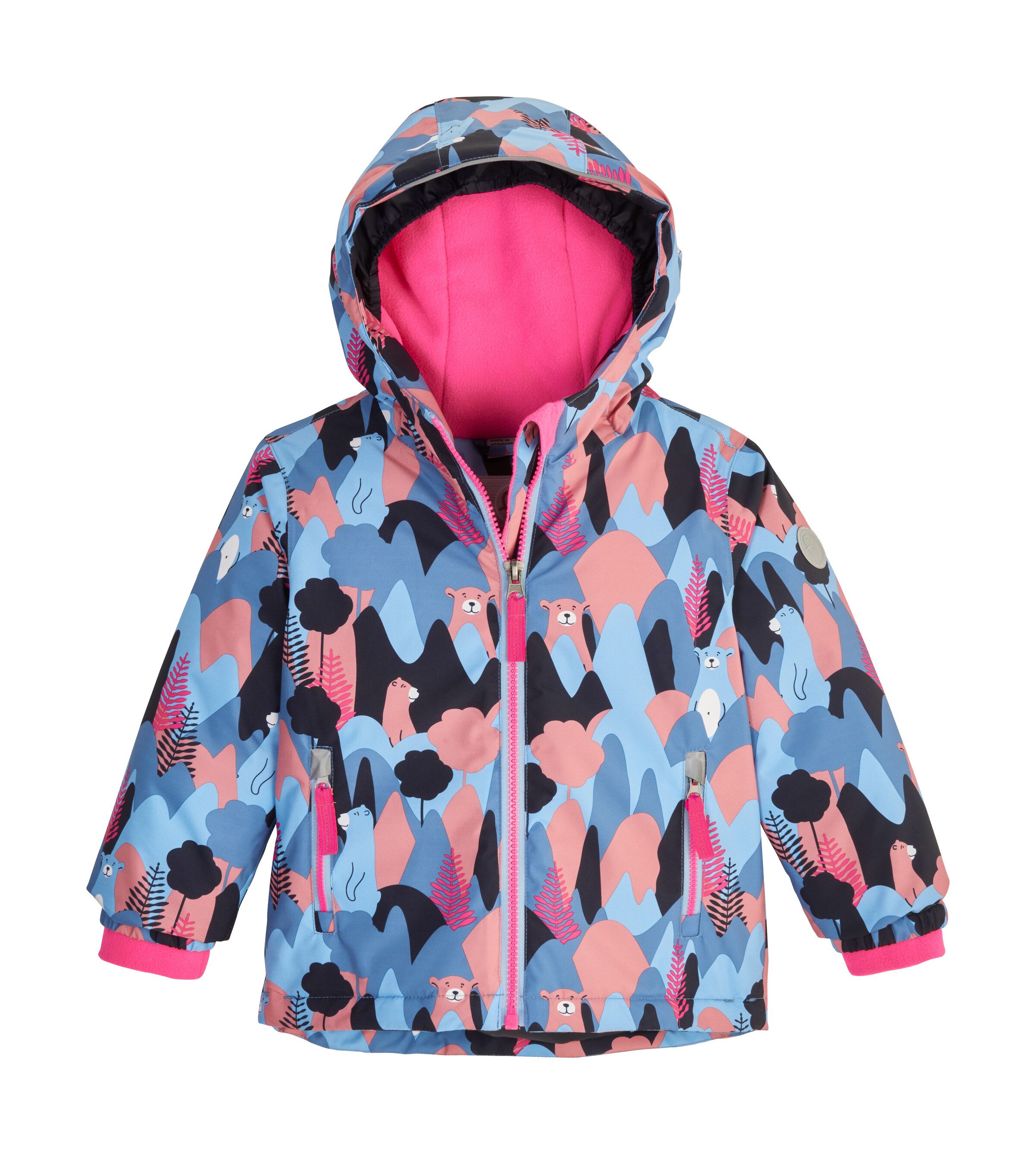 first instinct by killtec Skijacke FISW 29 MNS SKI JCKT Wasserdichte Jacke mit verlängerbaren Ärmeln und stylischem Print