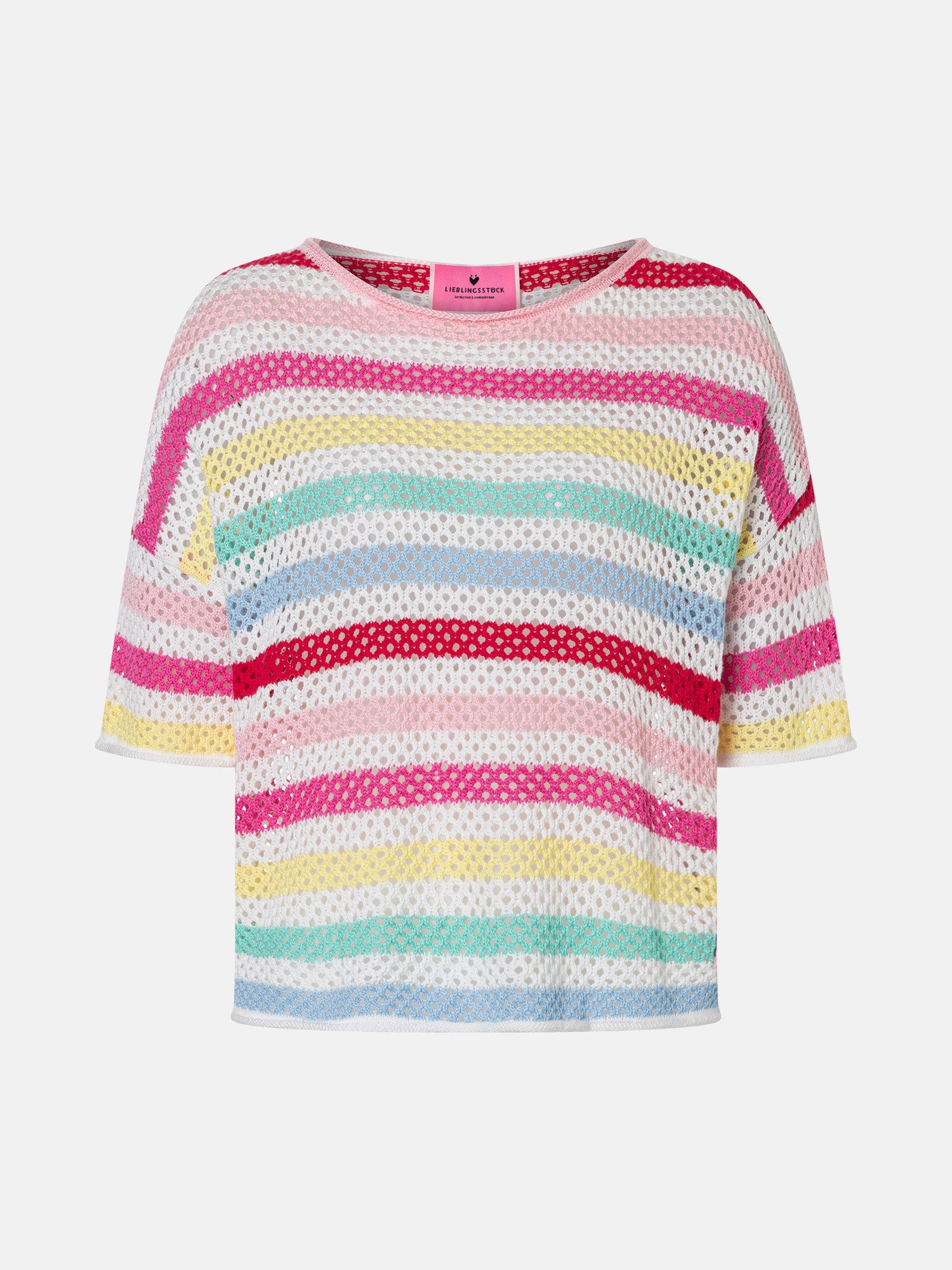 Lieblingsstück Kurzarmpullover AriadneL mit Baumwolle und Viskose