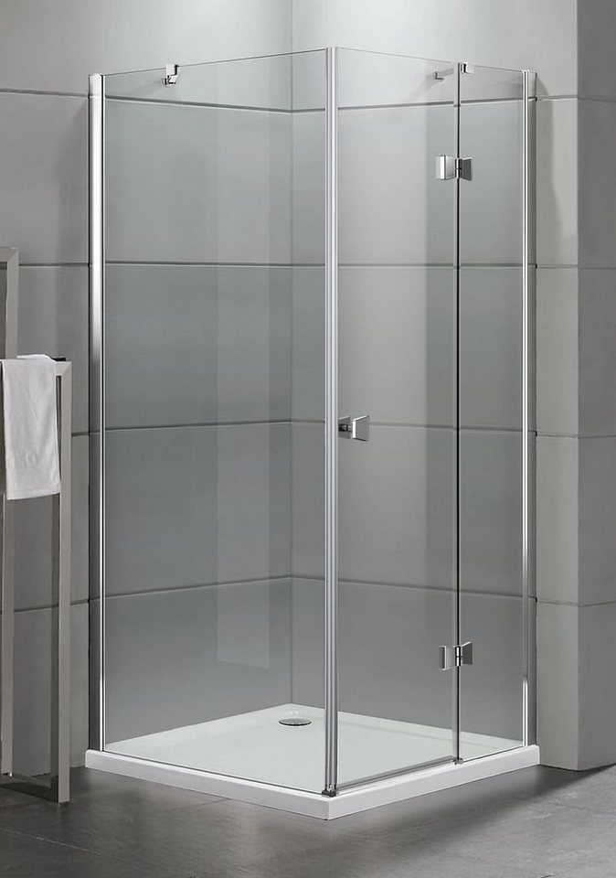 Thumbnail - Primaster Eckdusche Primaster Dusch-Drehtür rechts mit Seitenwand