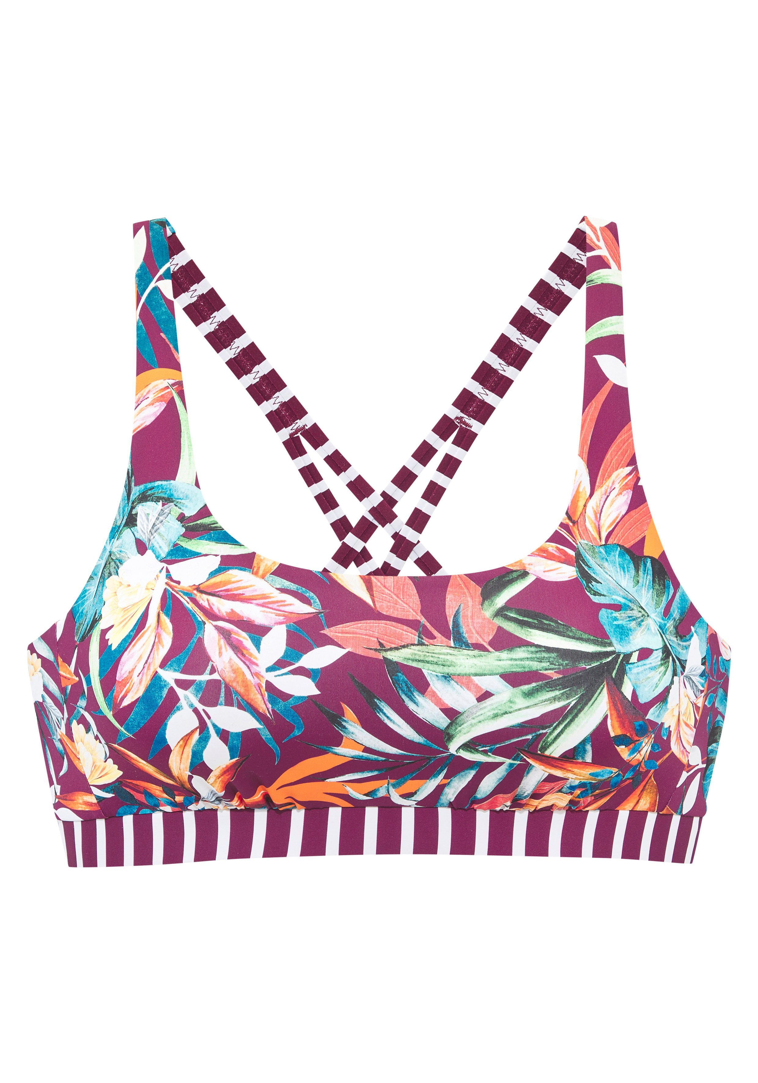 Venice Beach Bustier-Bikini-Top Cadu, im floralen Design. € 34,99