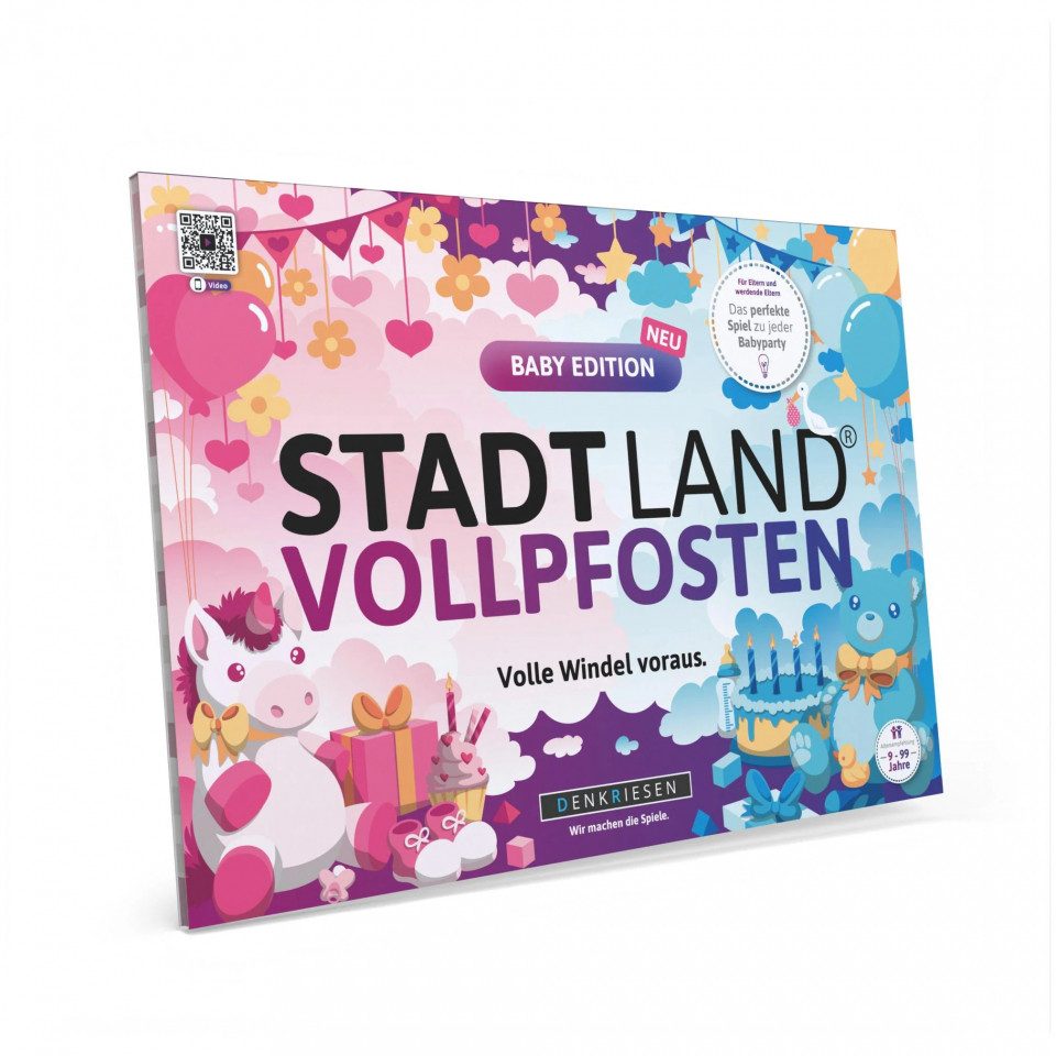Denkriesen Spiel, Stadt Land Vollpfosten - Baby Edition - Volle Windel voraus - deutsch