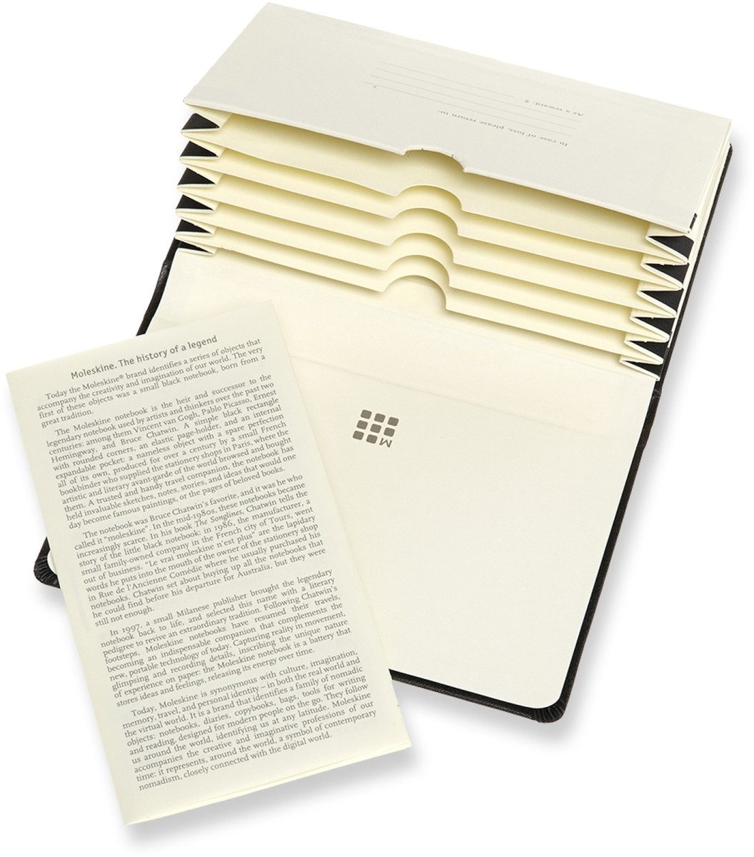 Fächermappe Fächermappe Pocket A6 Hardcover schwarz.