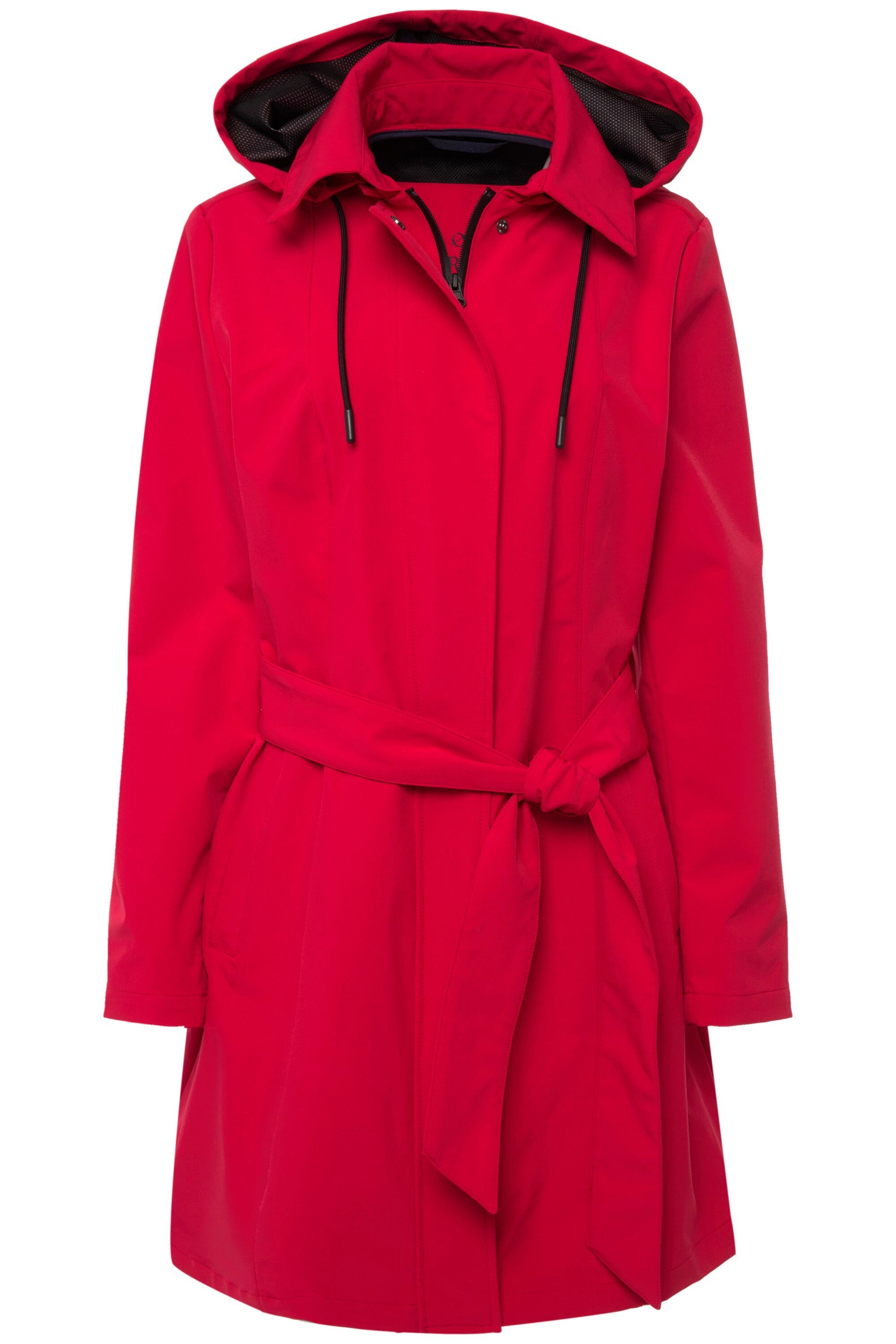 Laurasøn Wintermantel Trenchcoat Kapuze Bindegürtel Langarm günstig online kaufen