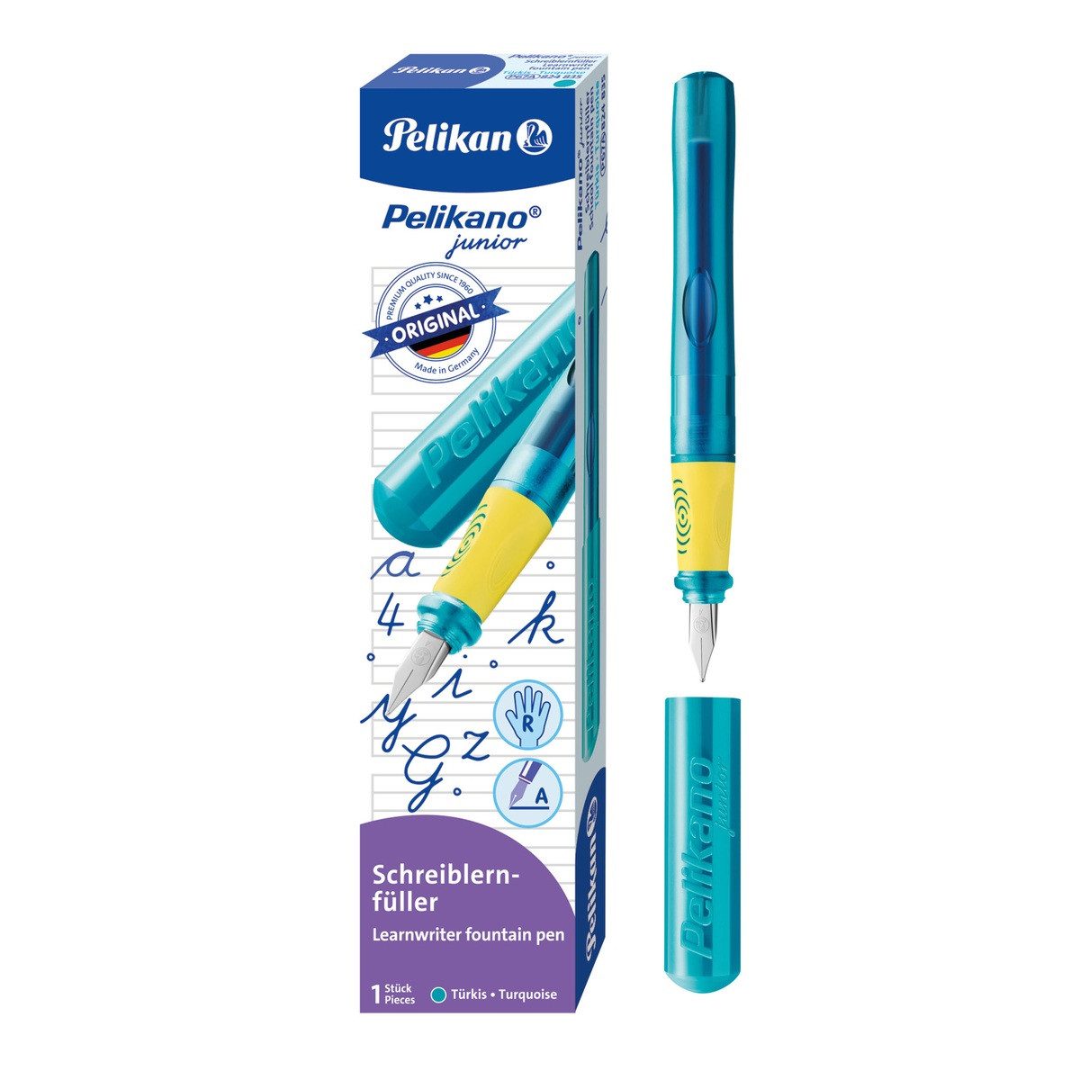 Pelikan Füller Pelikan Schulfüller Pelikano Junior RH A türkis Faltschachtel