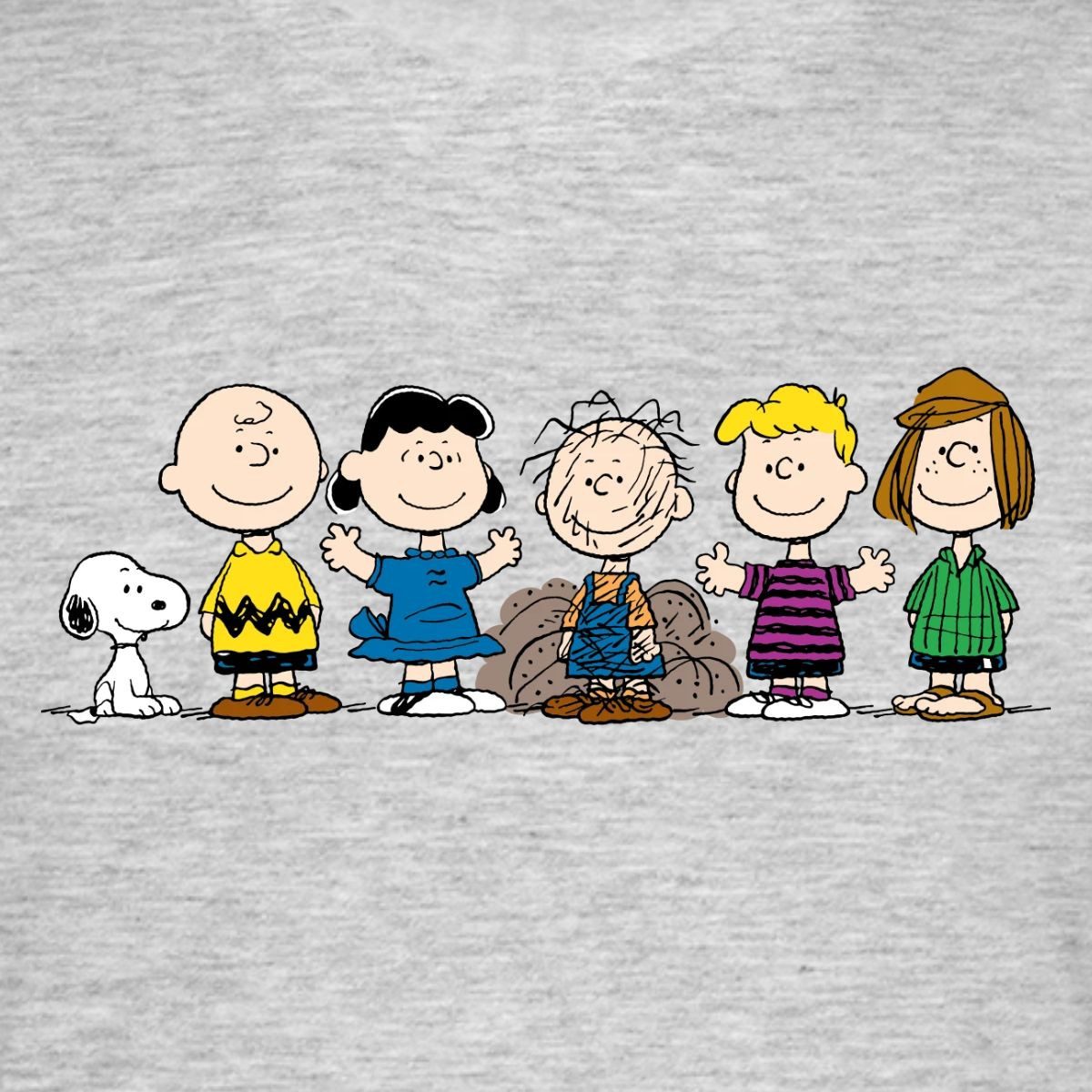 Spreadshirt T-Shirt Peanuts Snoopy Und Seine Freunde Männer T-Shirt (1-tlg)