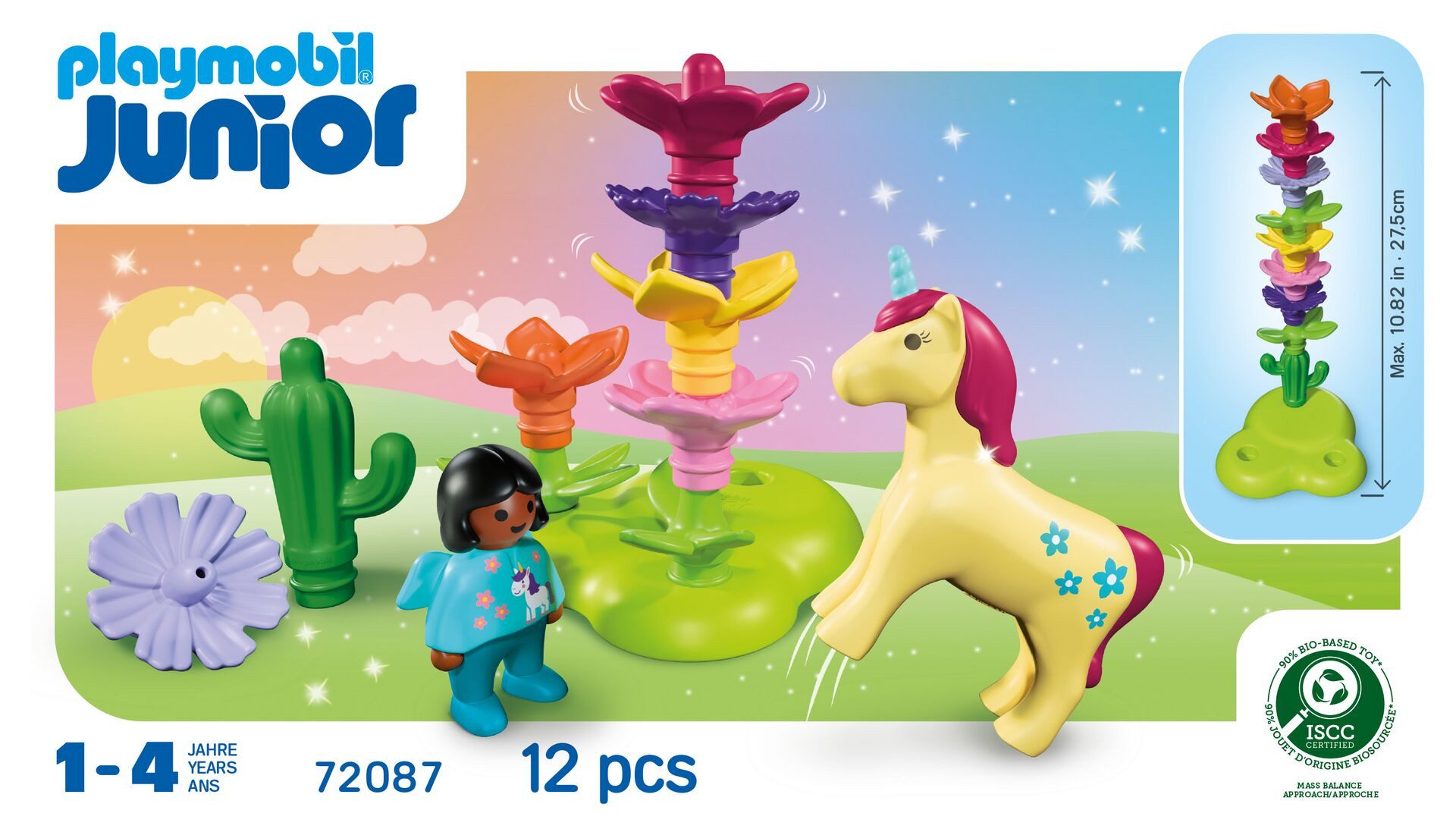 Playmobil® Einhorn-Feengarten (72087), JUNIOR Konstruktions-Spielset, Made in Europe