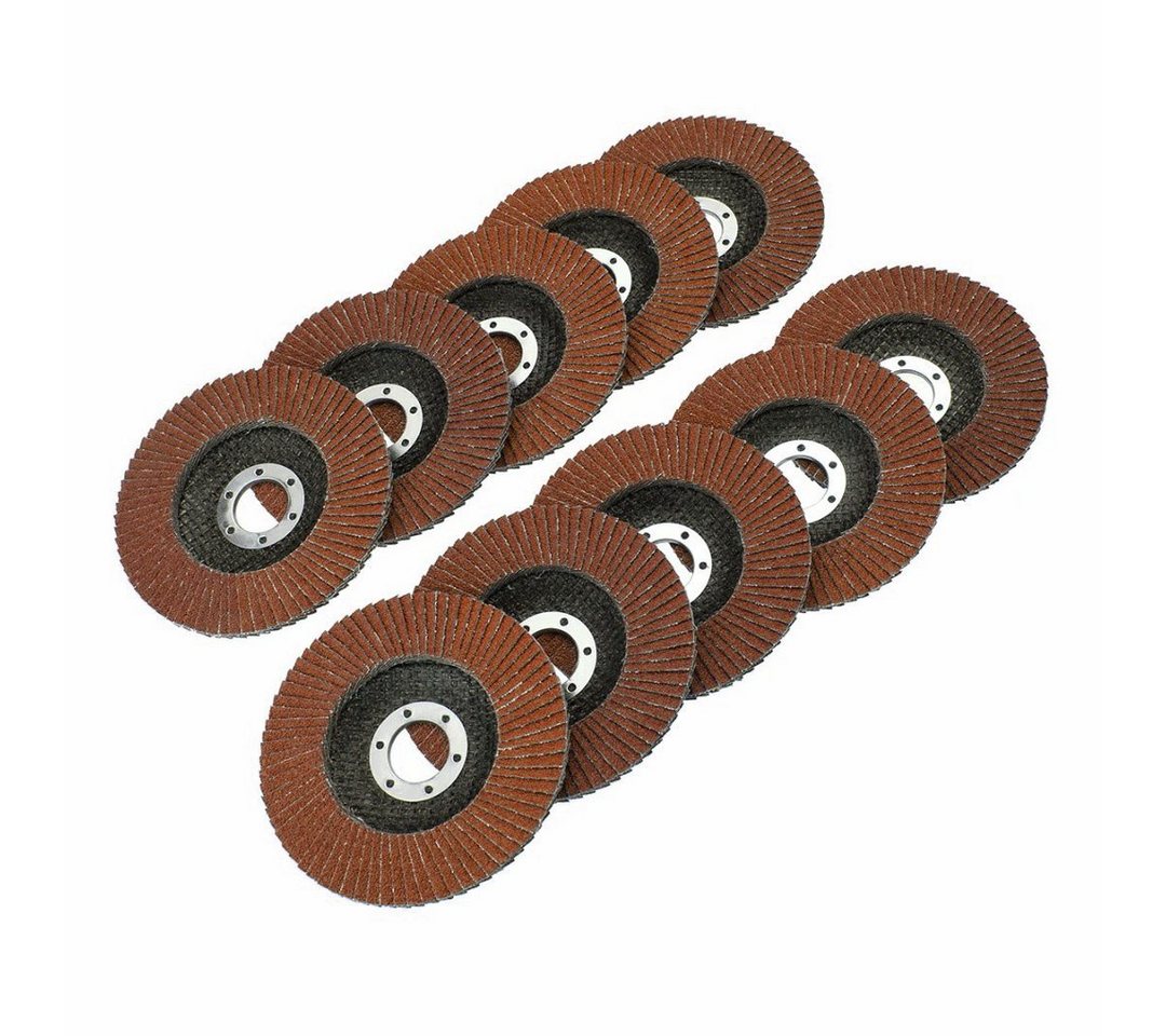 Thumbnail - VaGo-Tools Fächerscheibe Fächerschleifscheiben 115mm flach P120 Braun 50x