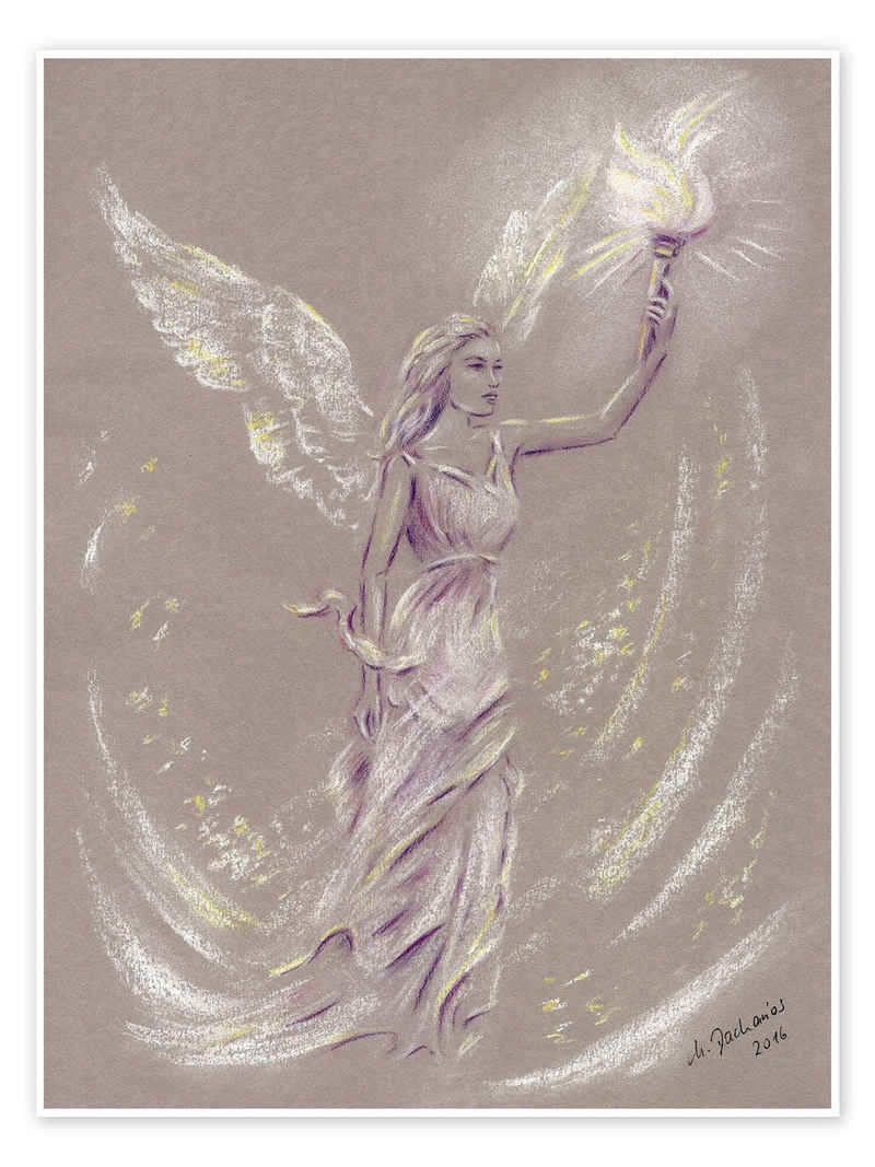 Posterlounge Poster Marita Zacharias, Engel der Hoffnung, Malerei