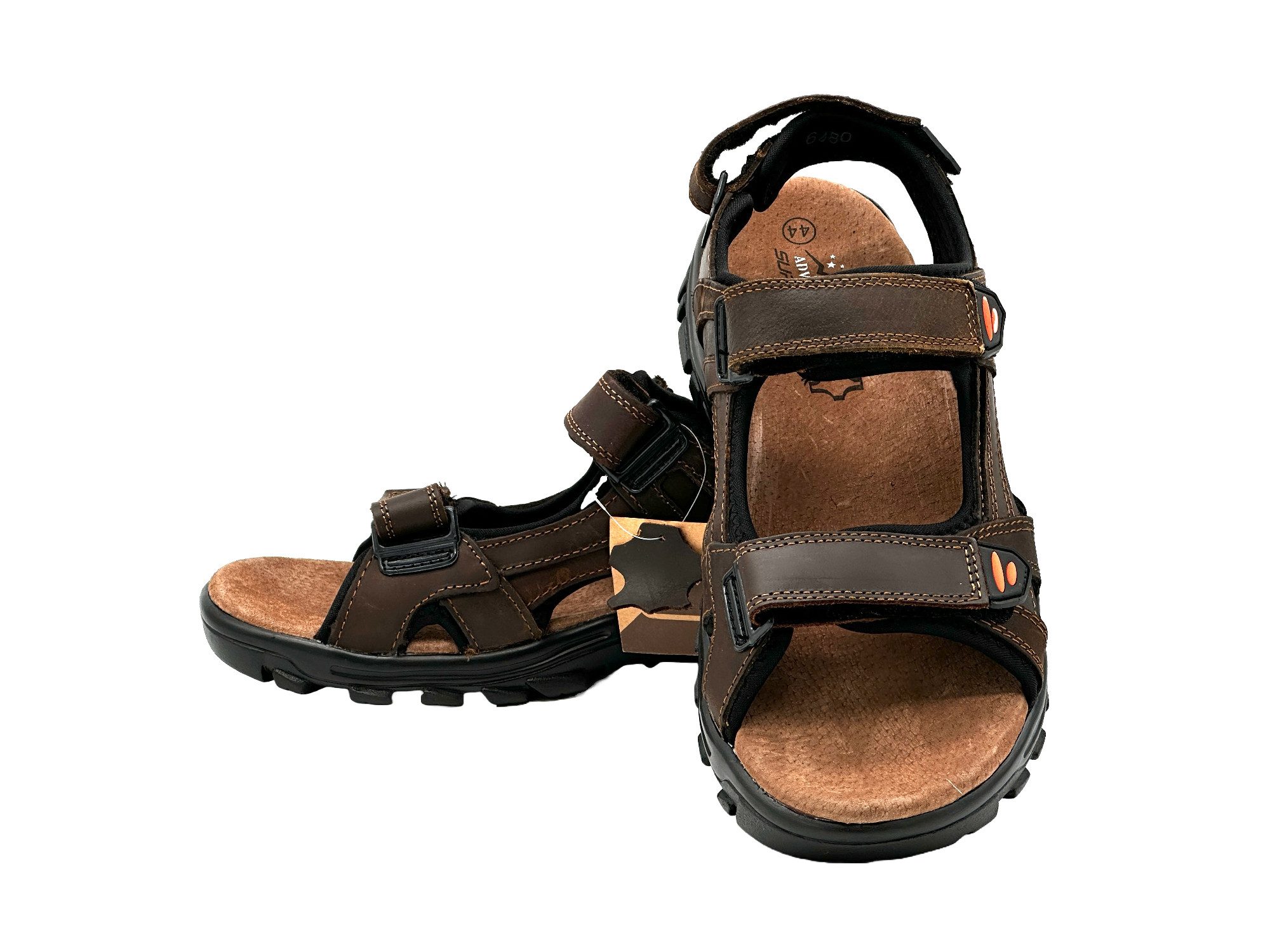 Nowaland Herren Trekkingsandalen aus Leder mit günstig online kaufen