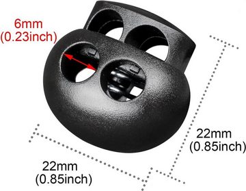 BOTC 20x reißschnur - Oder reißverschluss Drawstring Stopper Seil (Lanyard String Clips für Zugbänder Verwendung in Shoelace), das zum festmachen der schnur benutzt wird