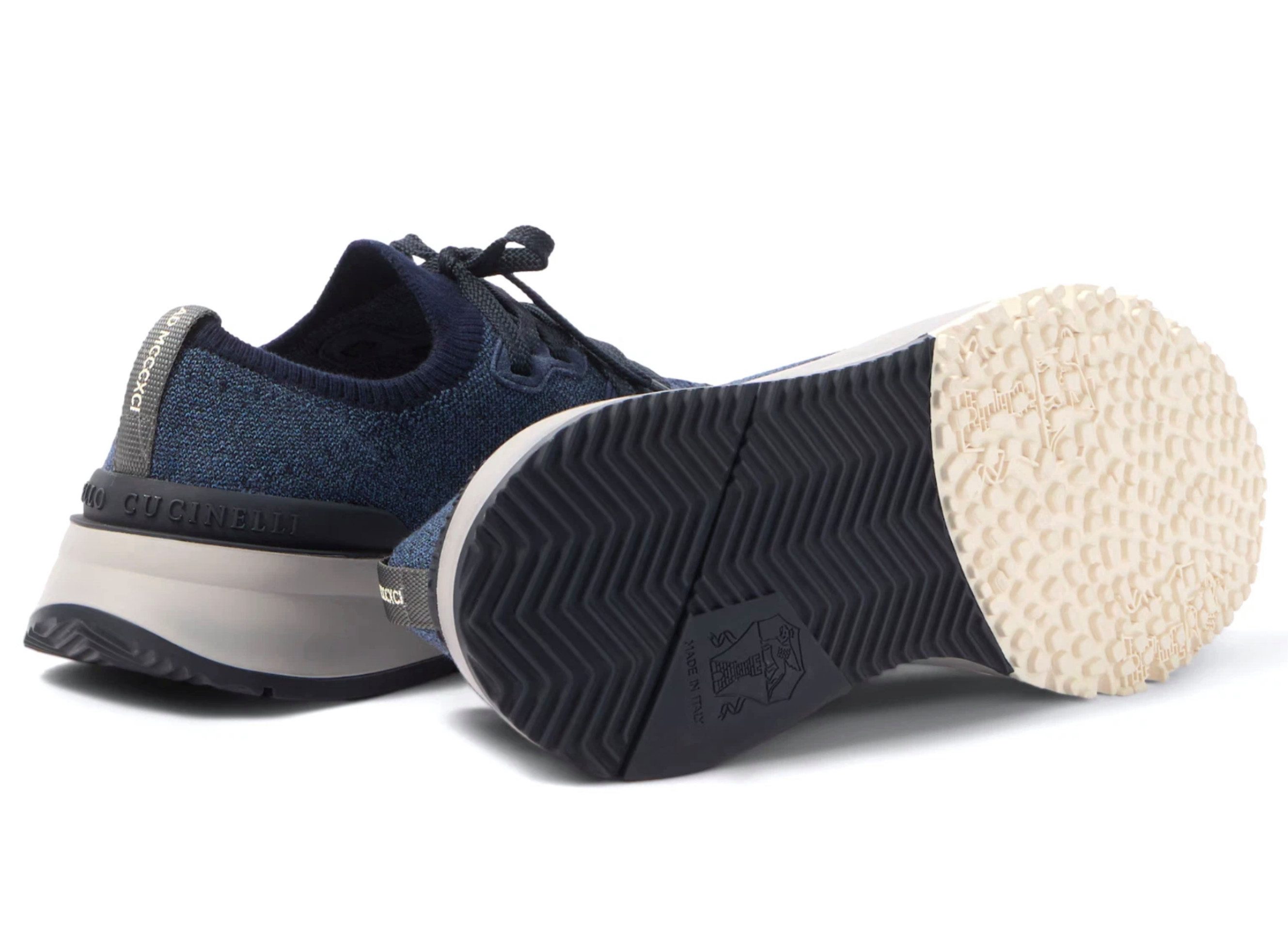 BRUNELLO CUCINELLI Luxury Runner Schuhe Tech Knit City Turnschuhe Sneaker Elastischer Strickkragen für sockenähnlichen Sitz