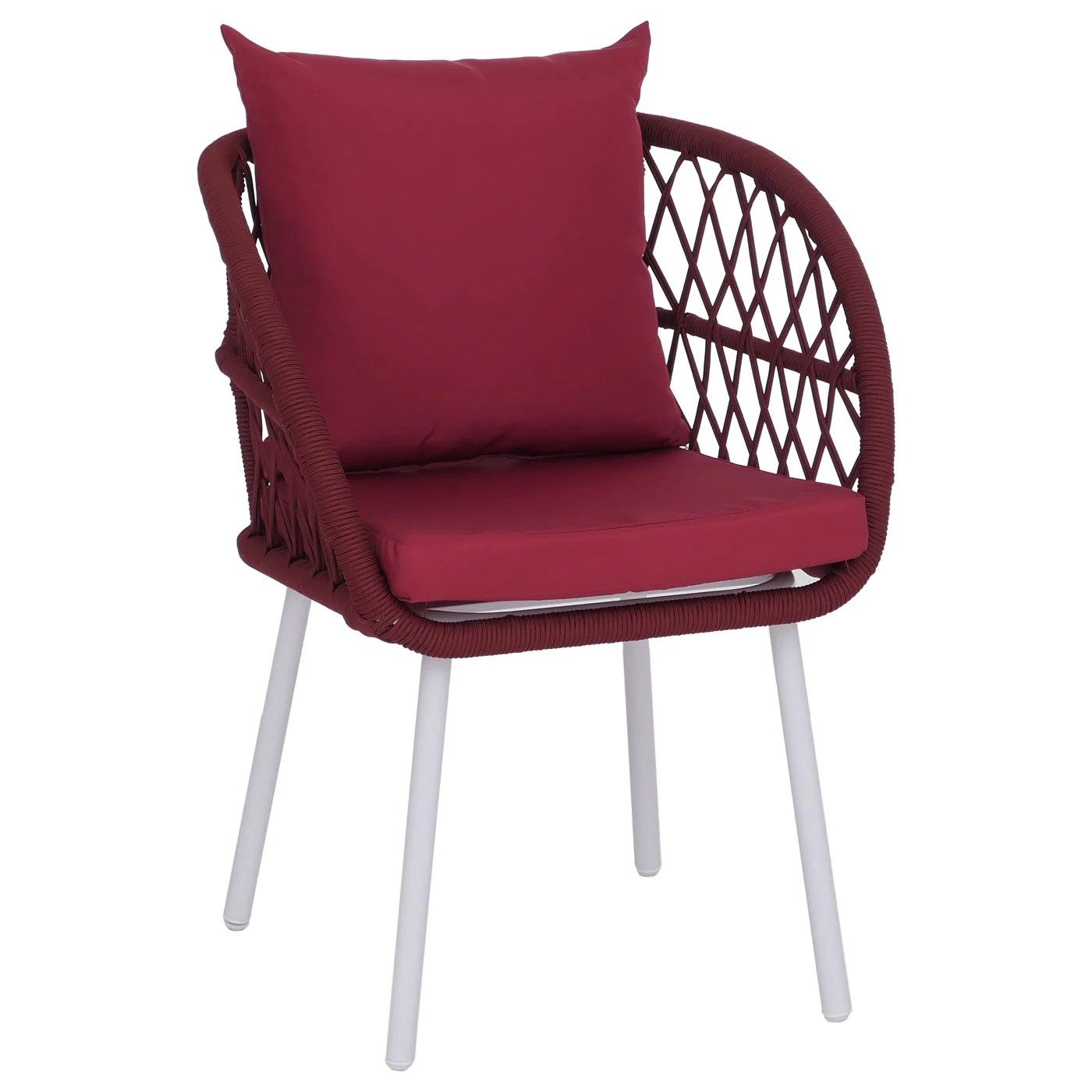 MCW Garten-Essgruppe Essgruppe Garten Alu Essgruppe Set Tisch mit 4 / 6 Geflecht Stühlen, (5-tlg)