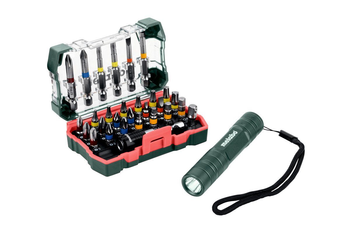 metabo Bit-Set Metabo Bit-Box SP / Bitset 29-teilig + Mini Flash light # 626721000
