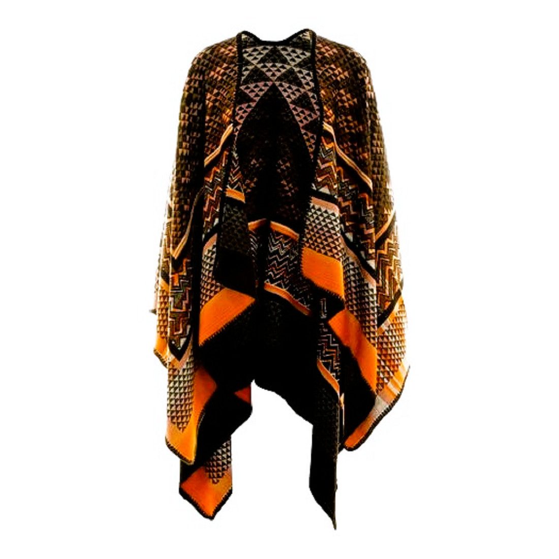 Missoni Poncho Missoni Damen Poncho, Missoni Mantella 145X145 D8 Poncho, Wolle. Mehrfarbig