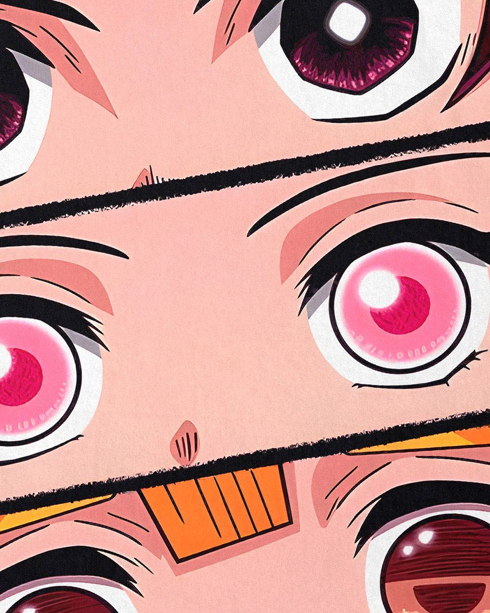 style3 T-Shirt Demon Eyes demon slayer anime japan manga cosplay günstig online kaufen